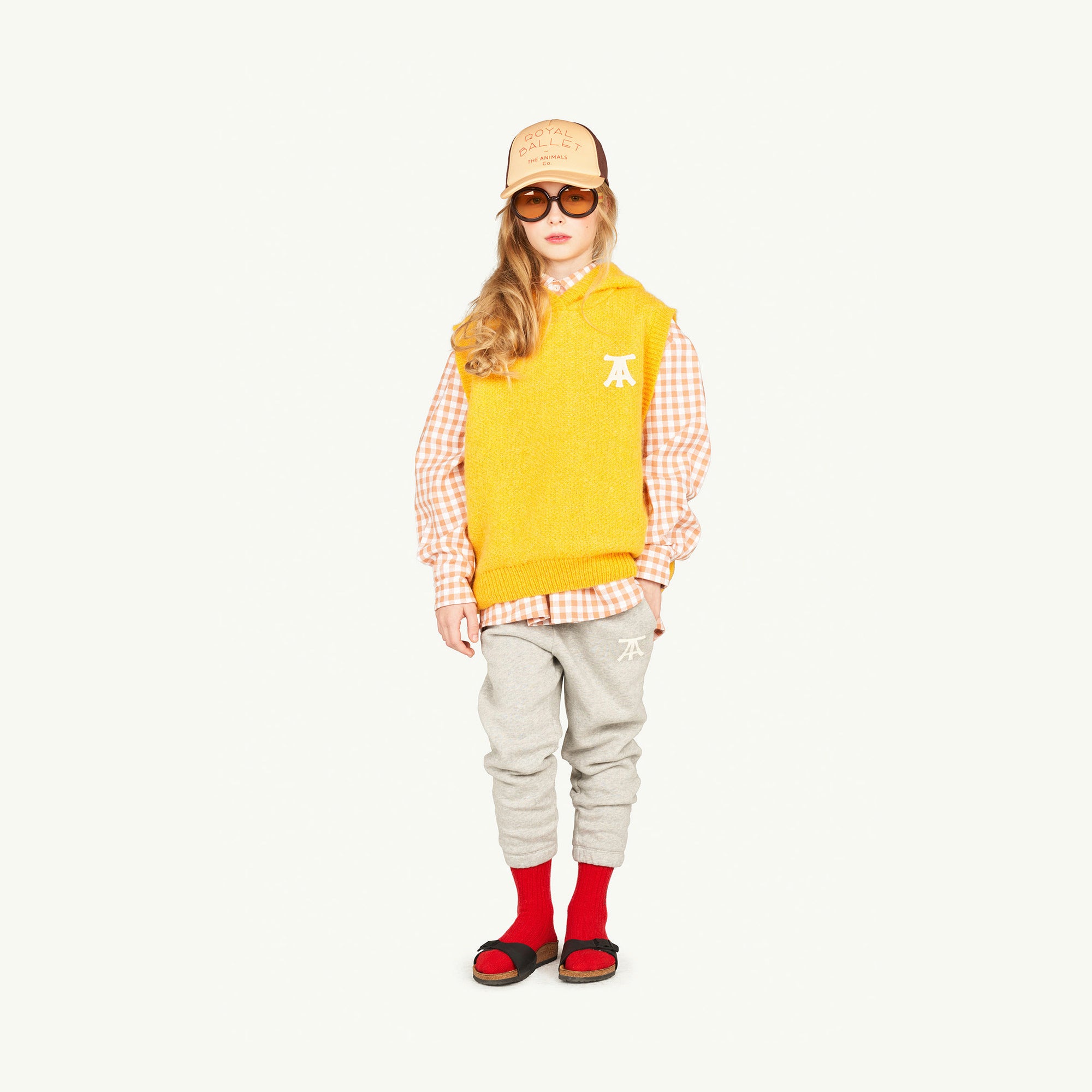 Boys & Girls Yellow Logo Hooded Vest