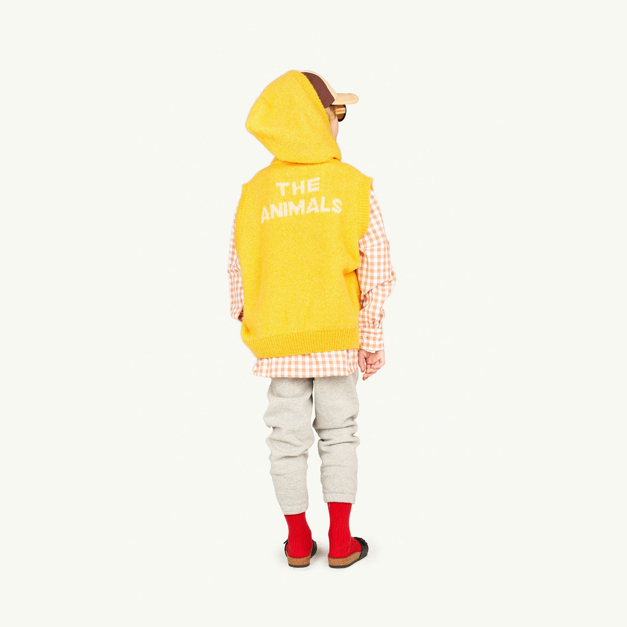 Boys & Girls Yellow Logo Hooded Vest