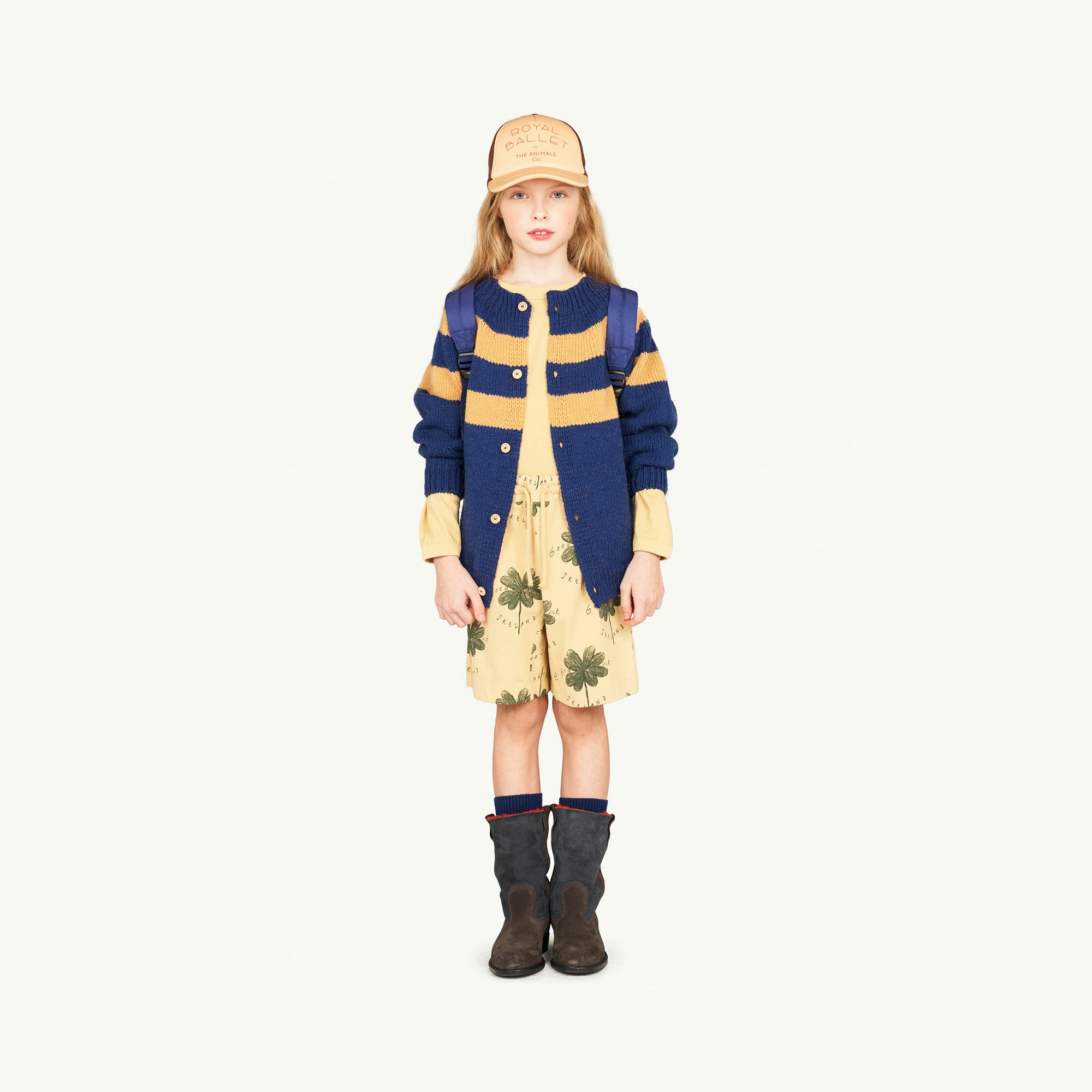 Boys & Girls Navy Wool Cardigan