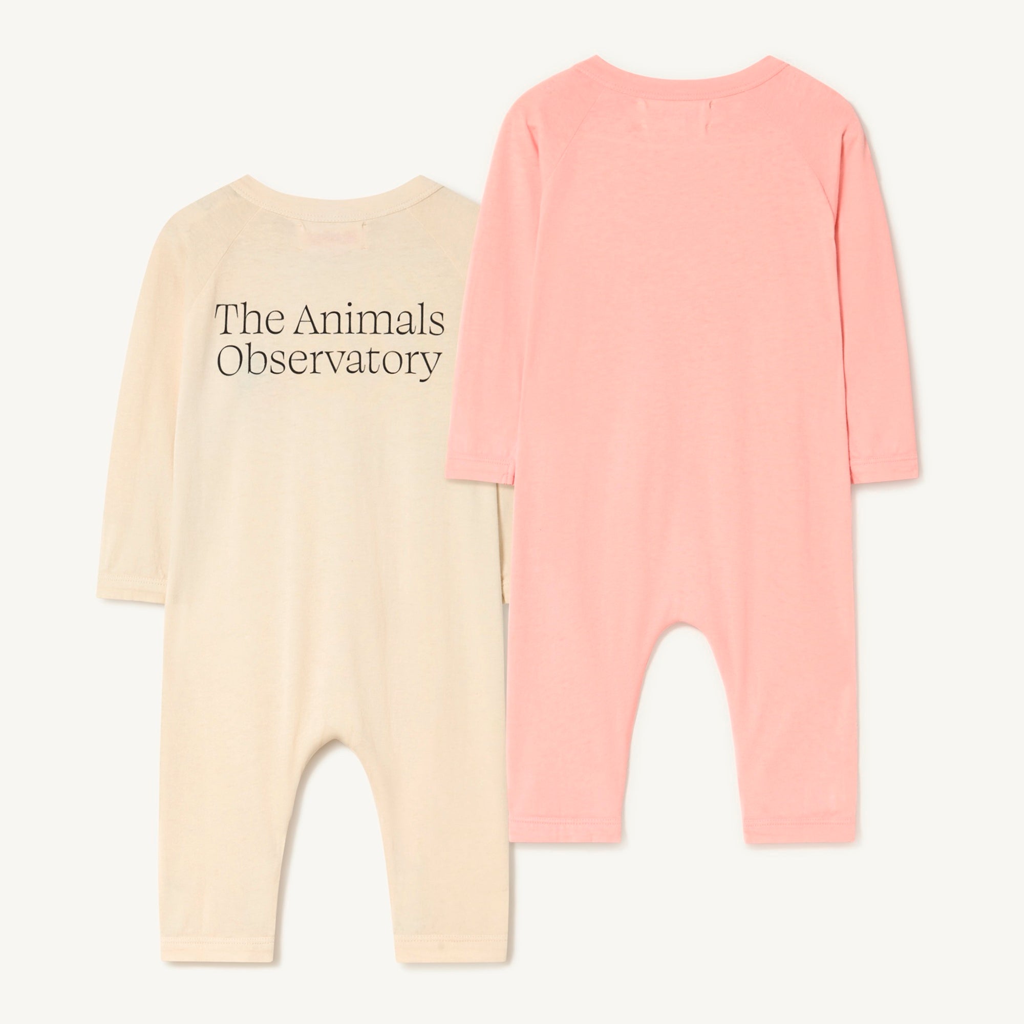 Baby Girls Pink Printed Cotton Babysuit Set