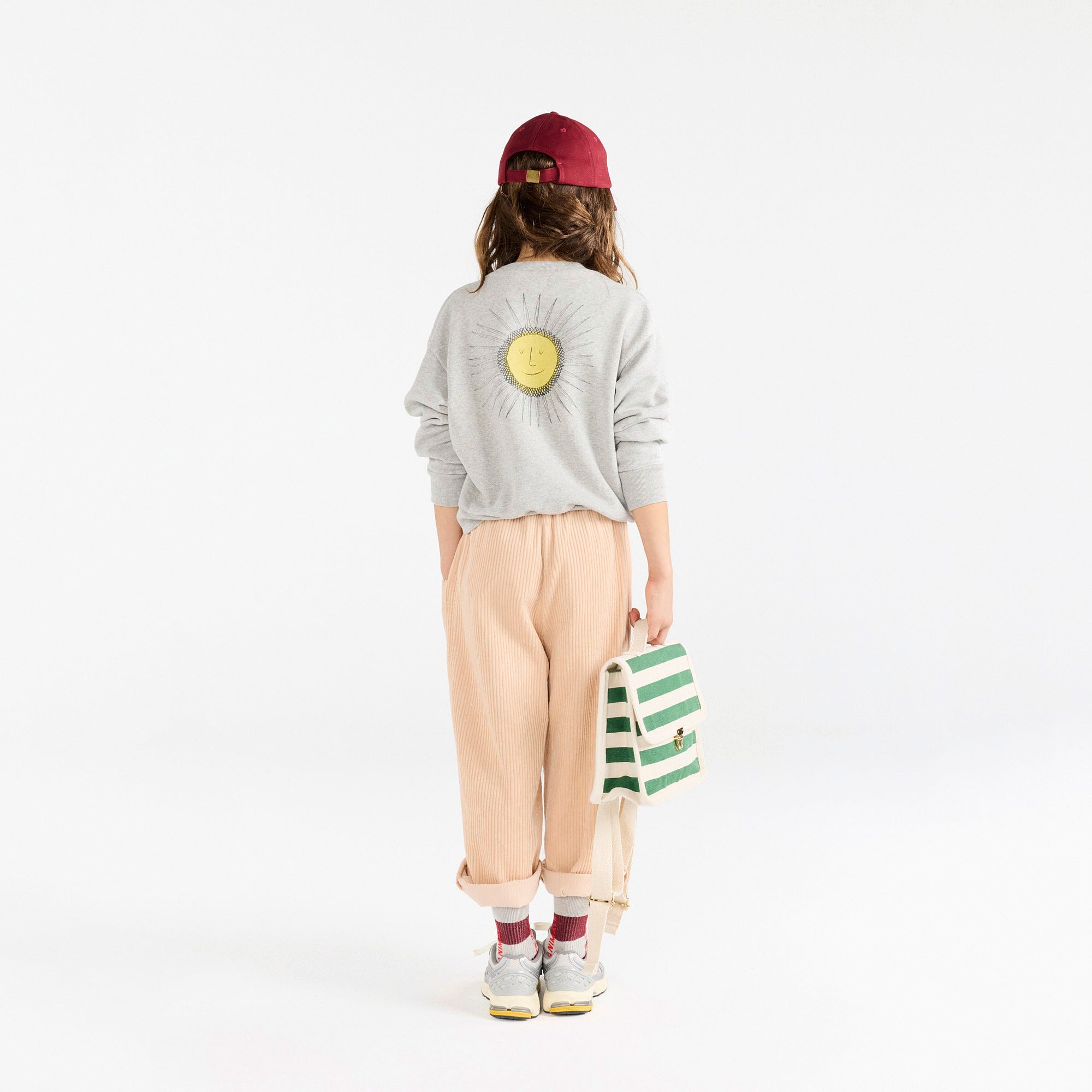 Boys & Girls Grey Logo Cotton Sweatshirt