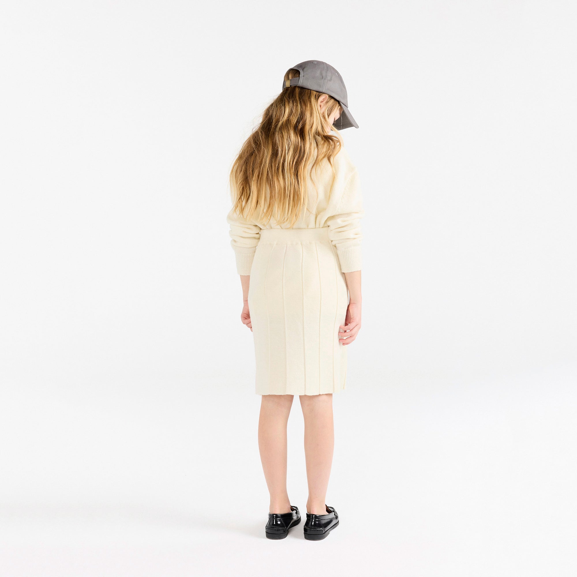 Boys & Girls White Wool Cardigan
