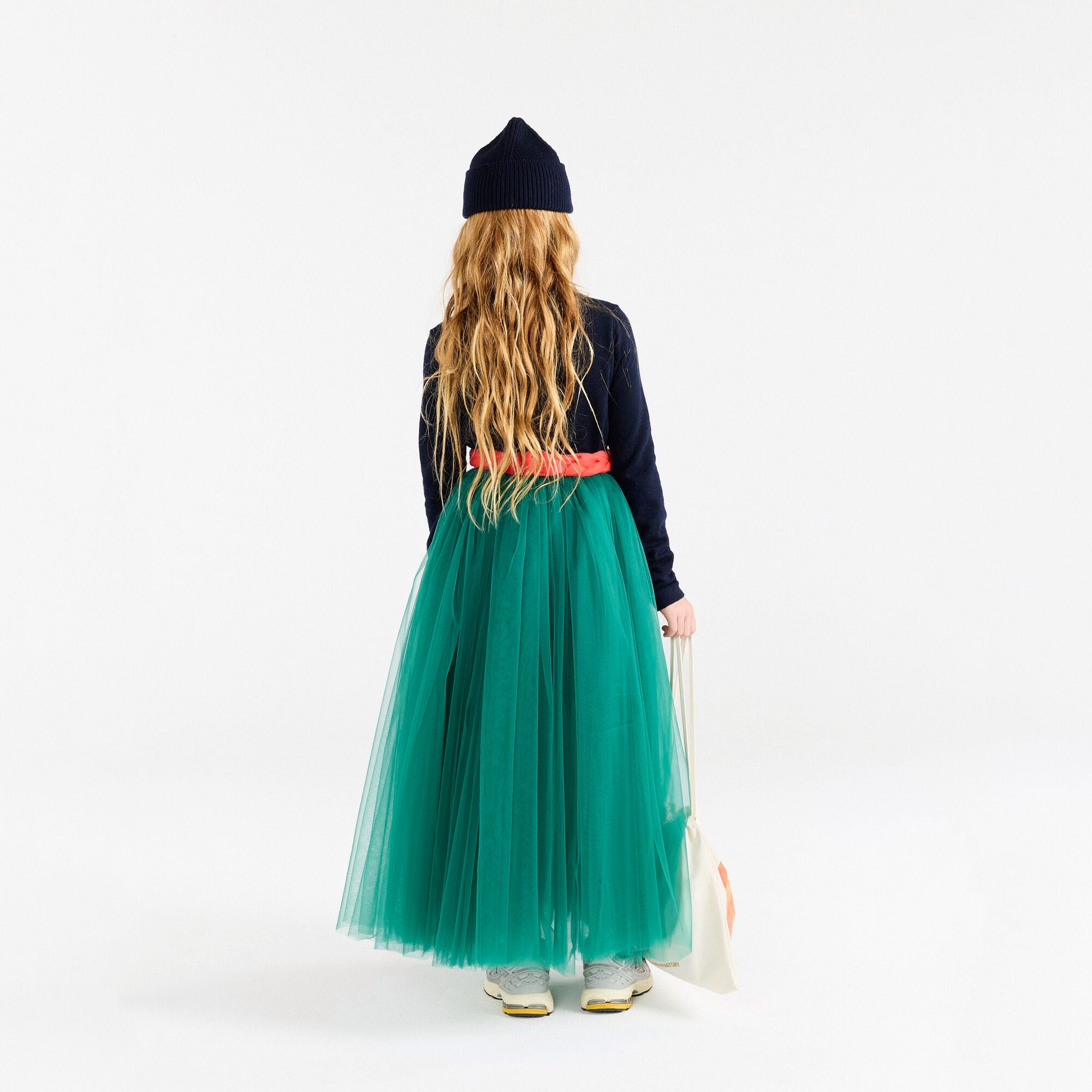 Girls Navy Wool Dress