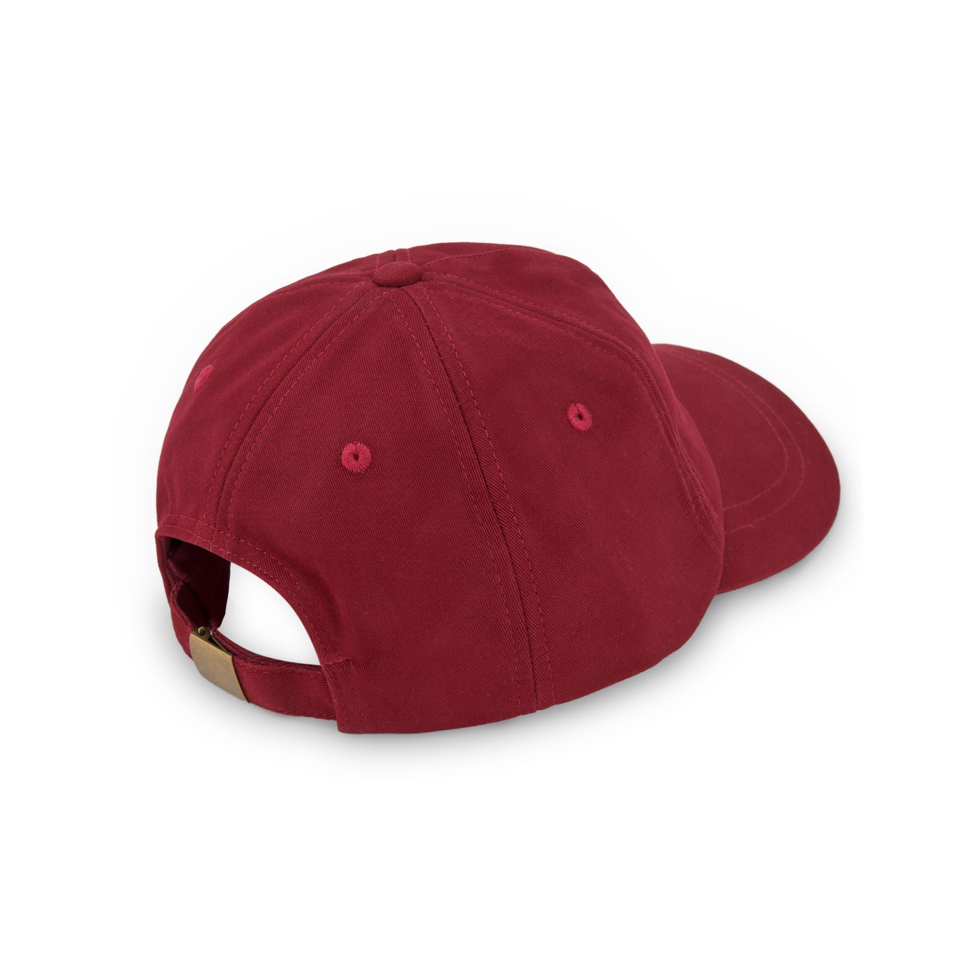 Boys & Girls Wine Red Logo Cotton Cap