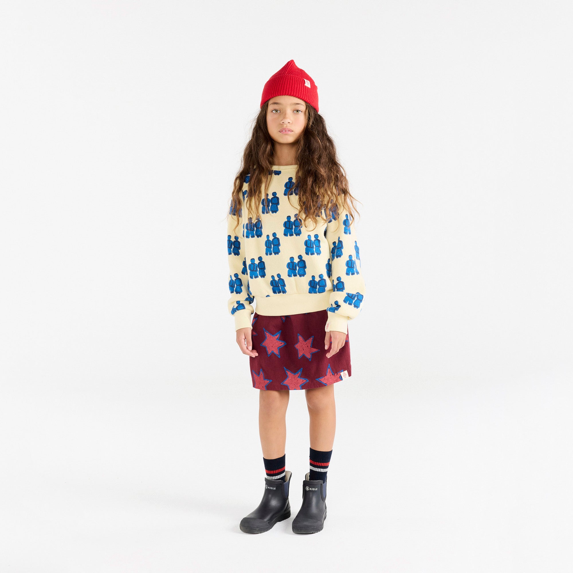 Boys & Girls Navy Logo Cotton Socks