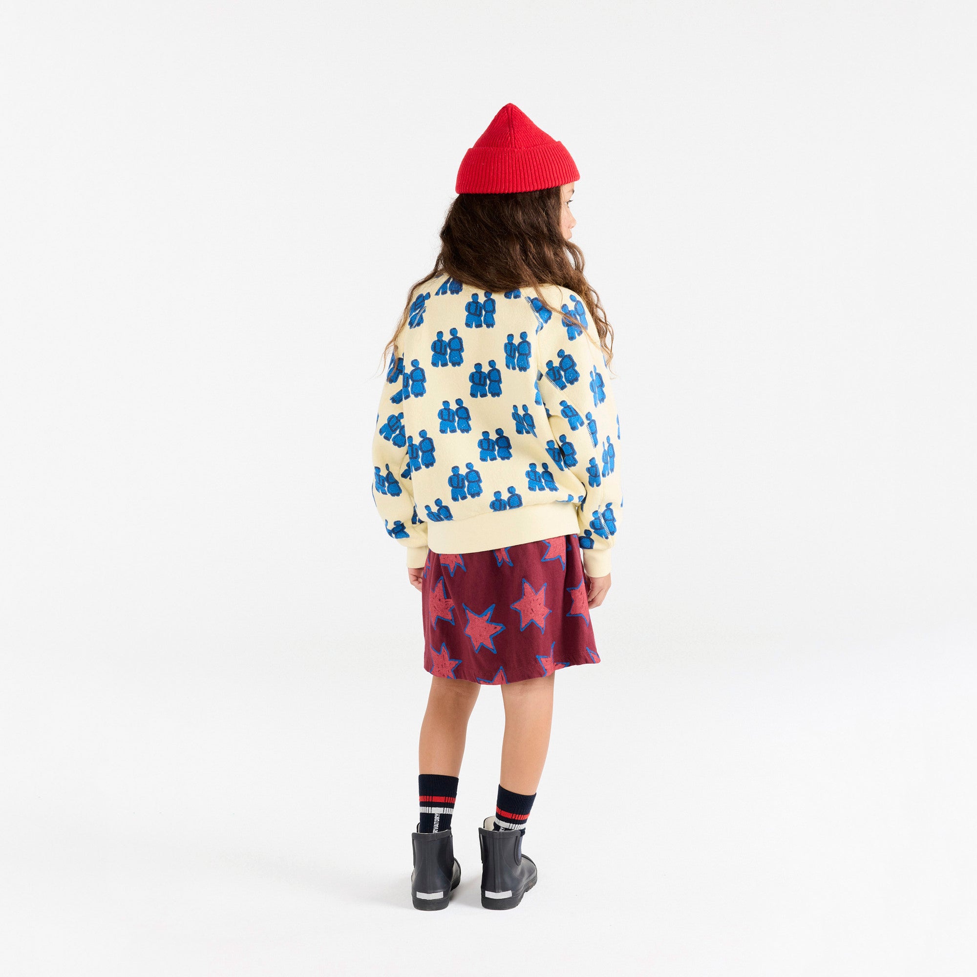 Boys & Girls Navy Logo Cotton Socks