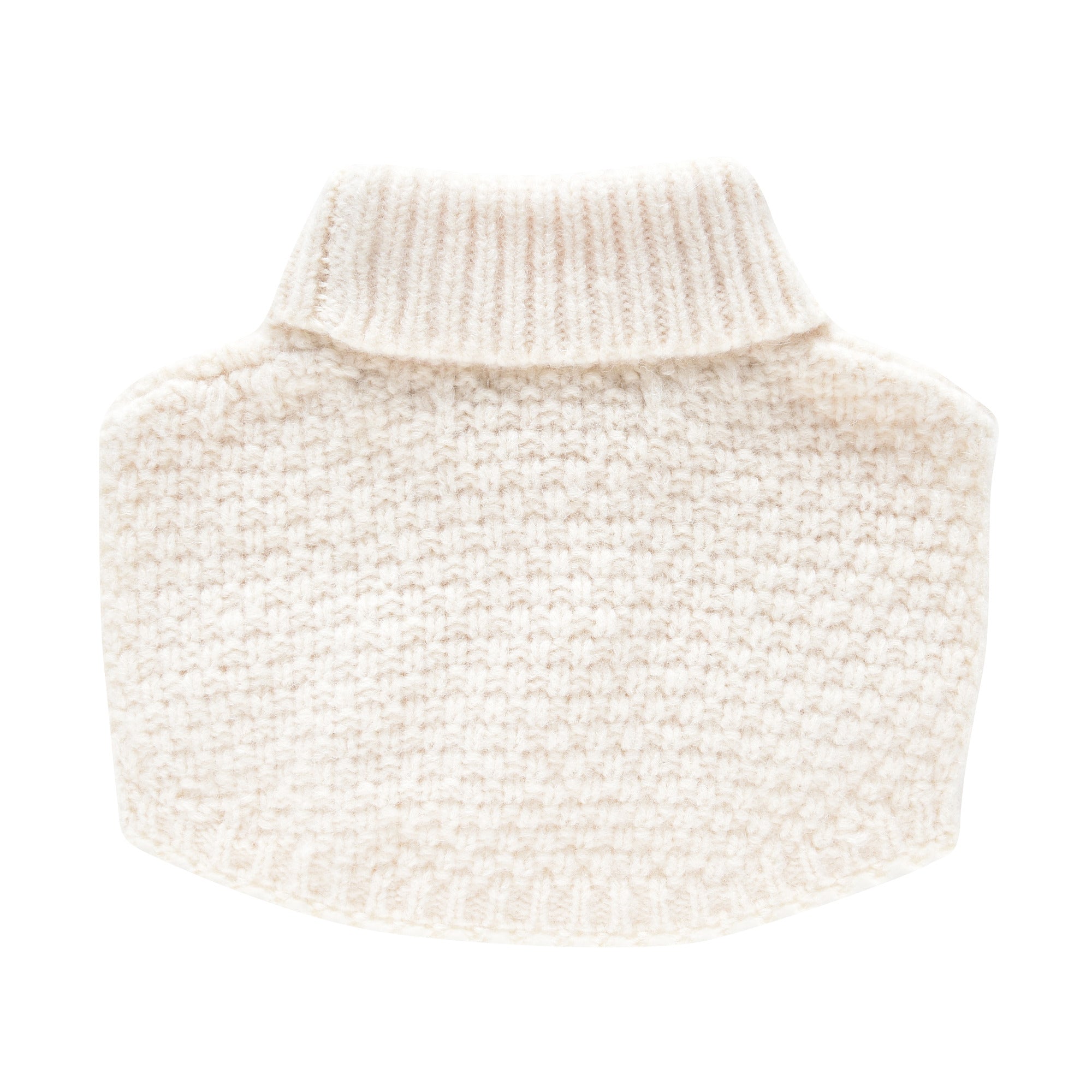 Girls White Wool Scarf