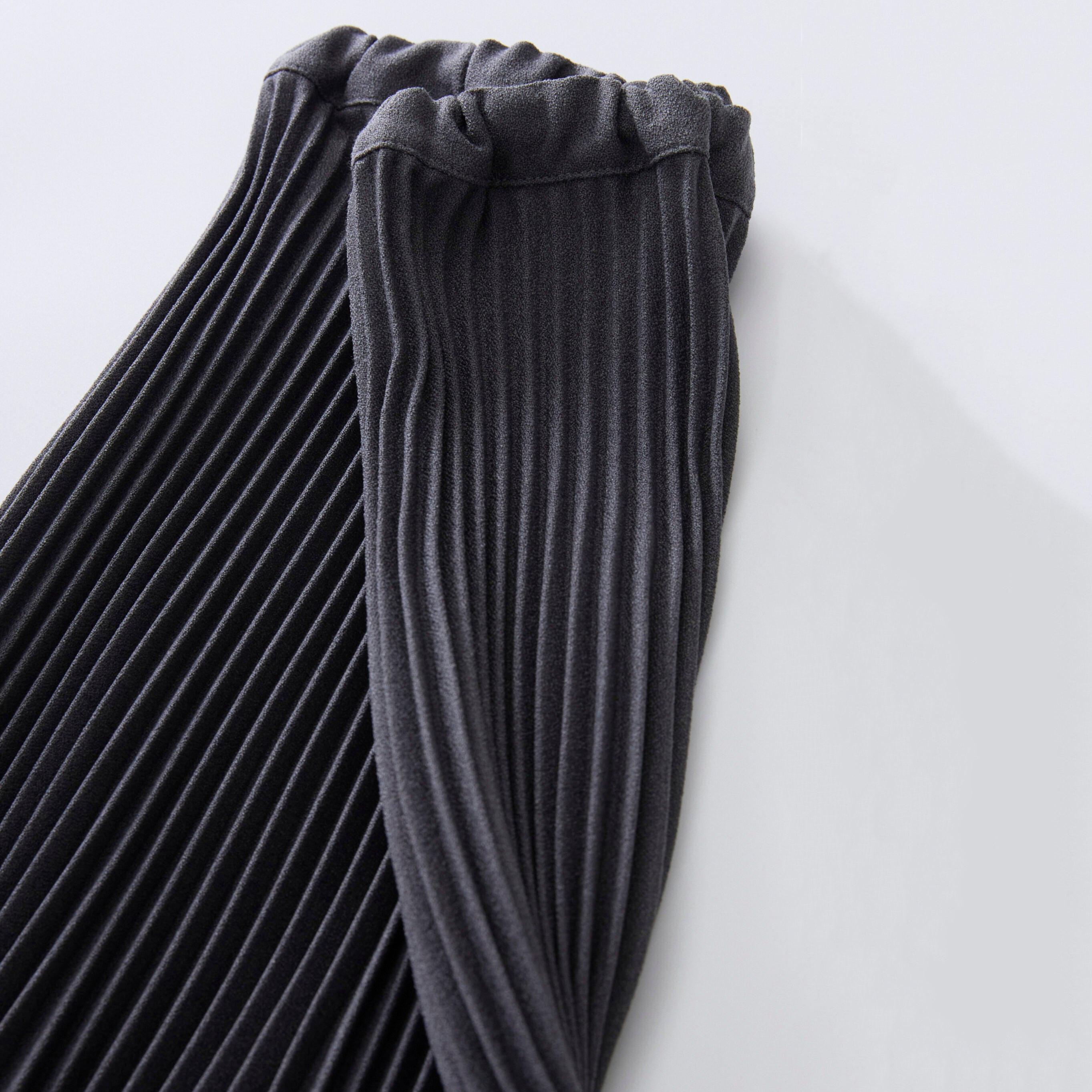 Girls Charcoal Pleated Skirt