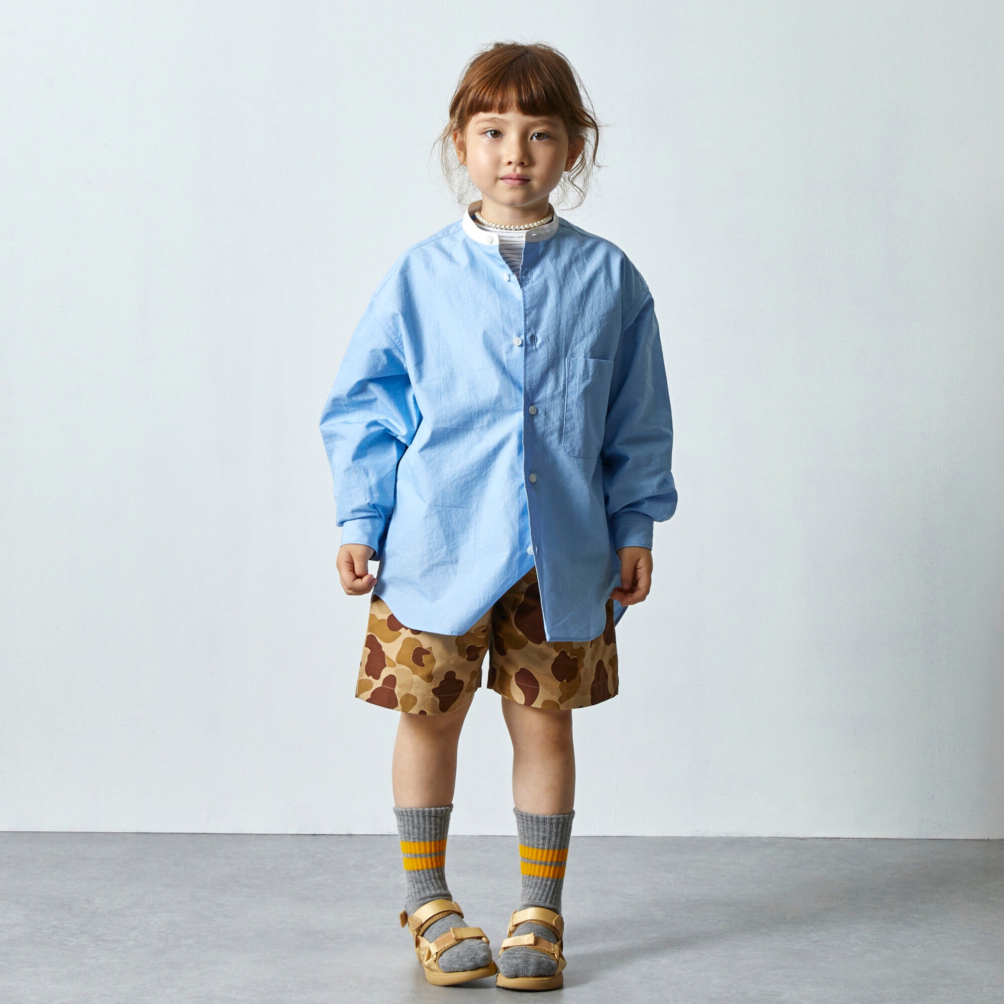 Boys & Girls Blue Stripes Cotton Shirt