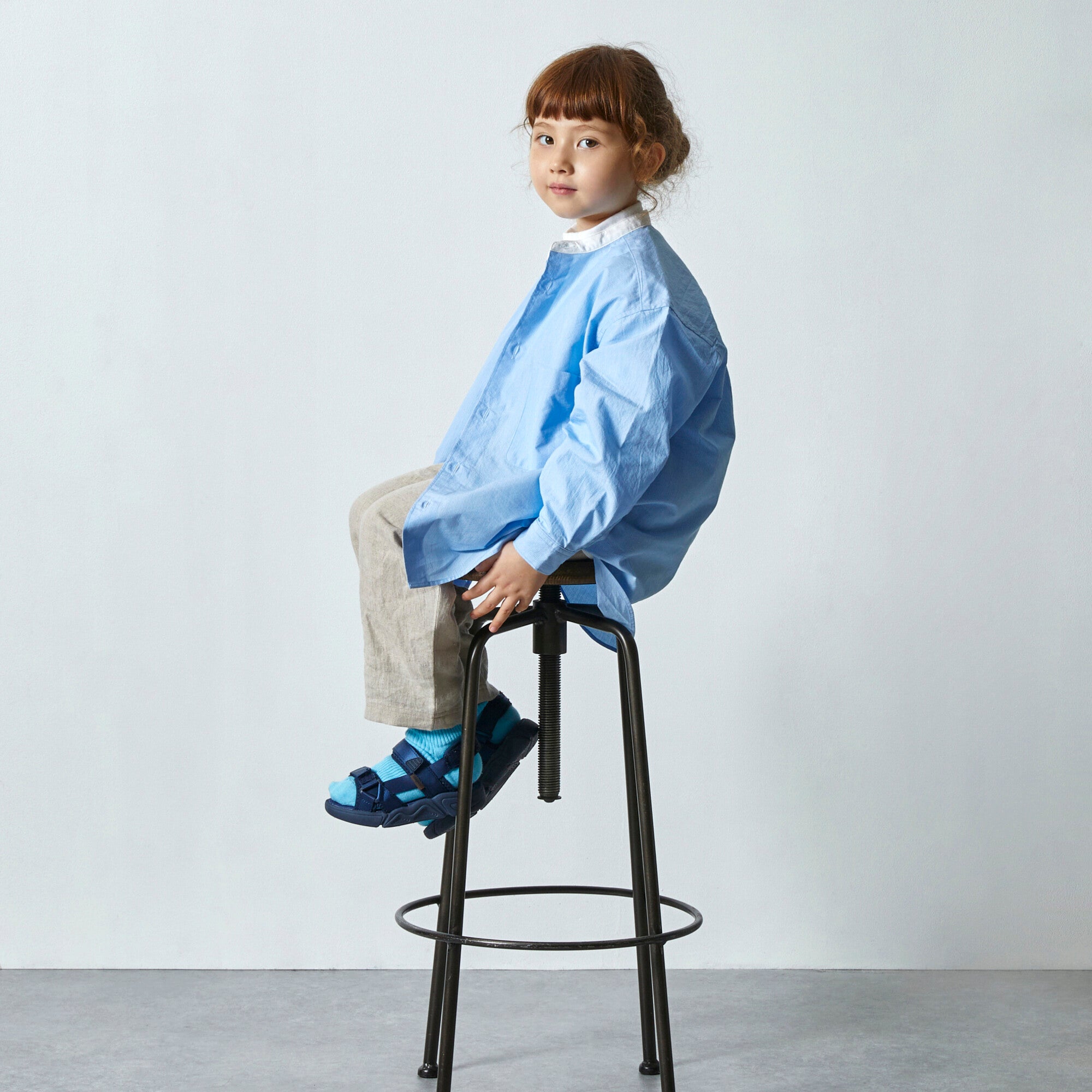 Boys & Girls Blue Stripes Cotton Shirt