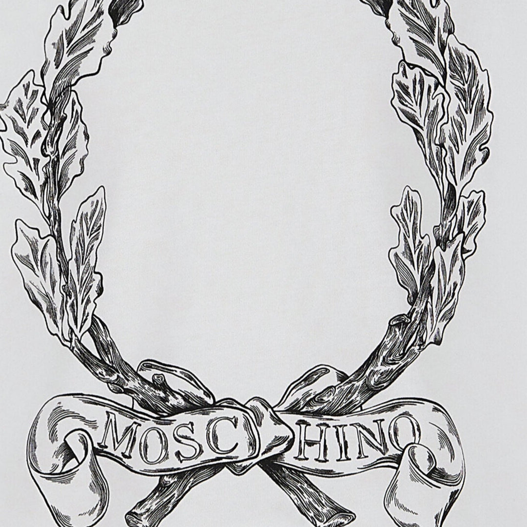 Boys & Girls White Printed Cotton T-Shirt