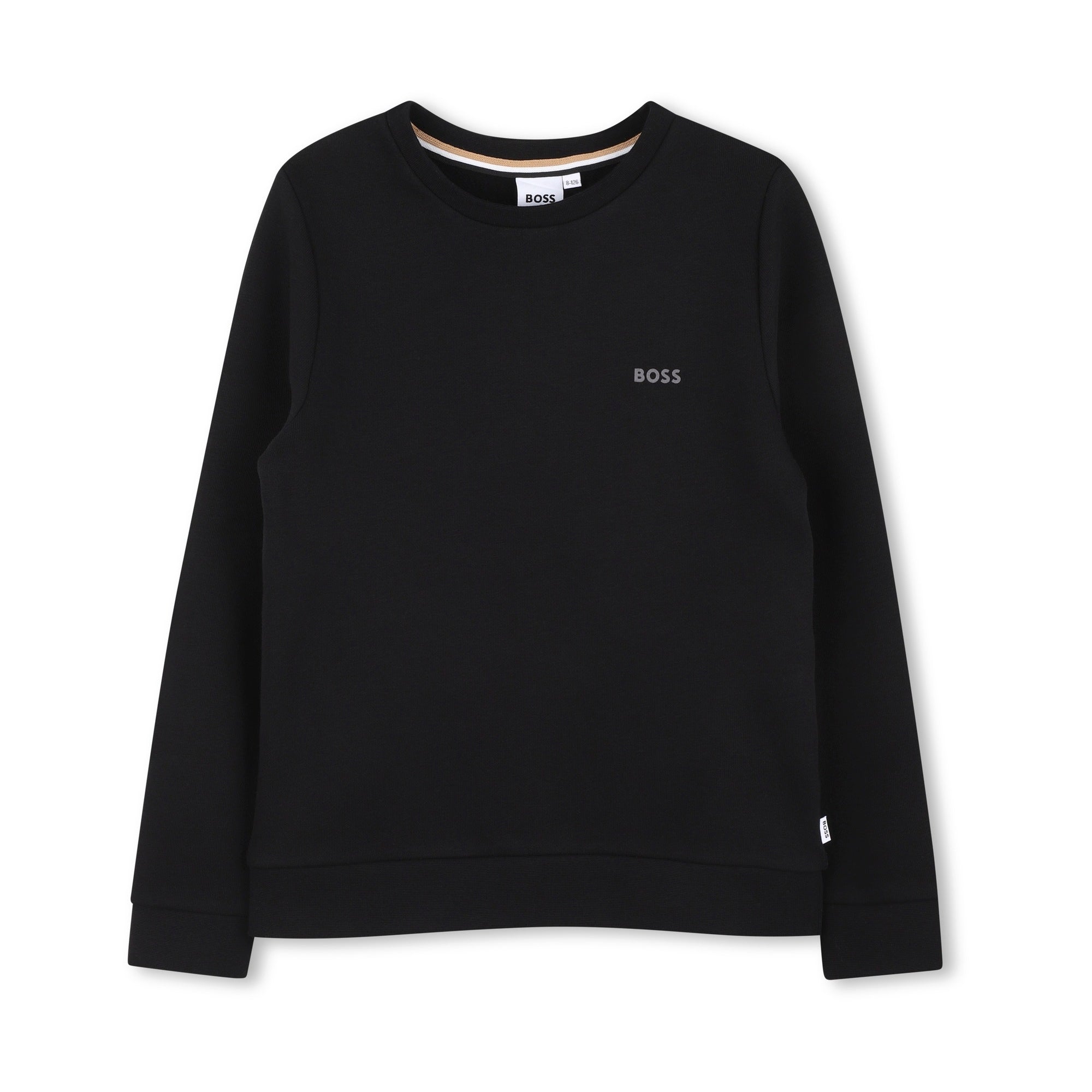 Boys Black Cotton Sweatshirt