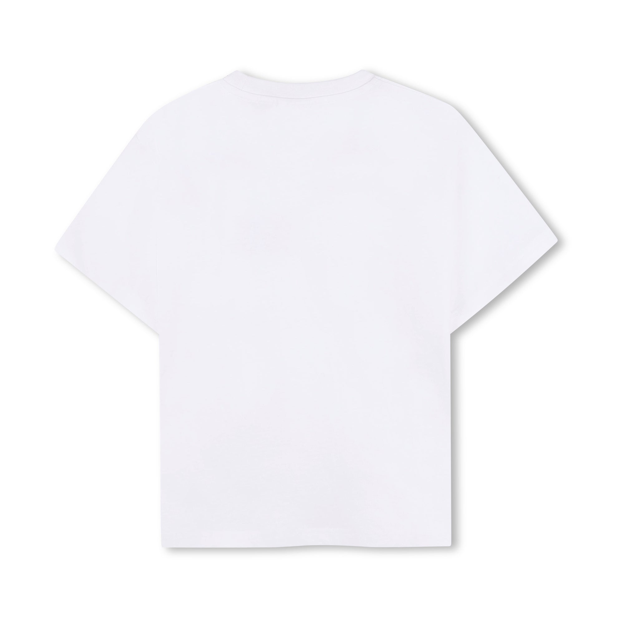 Boys White Cotton T-Shirt & Shorts Set