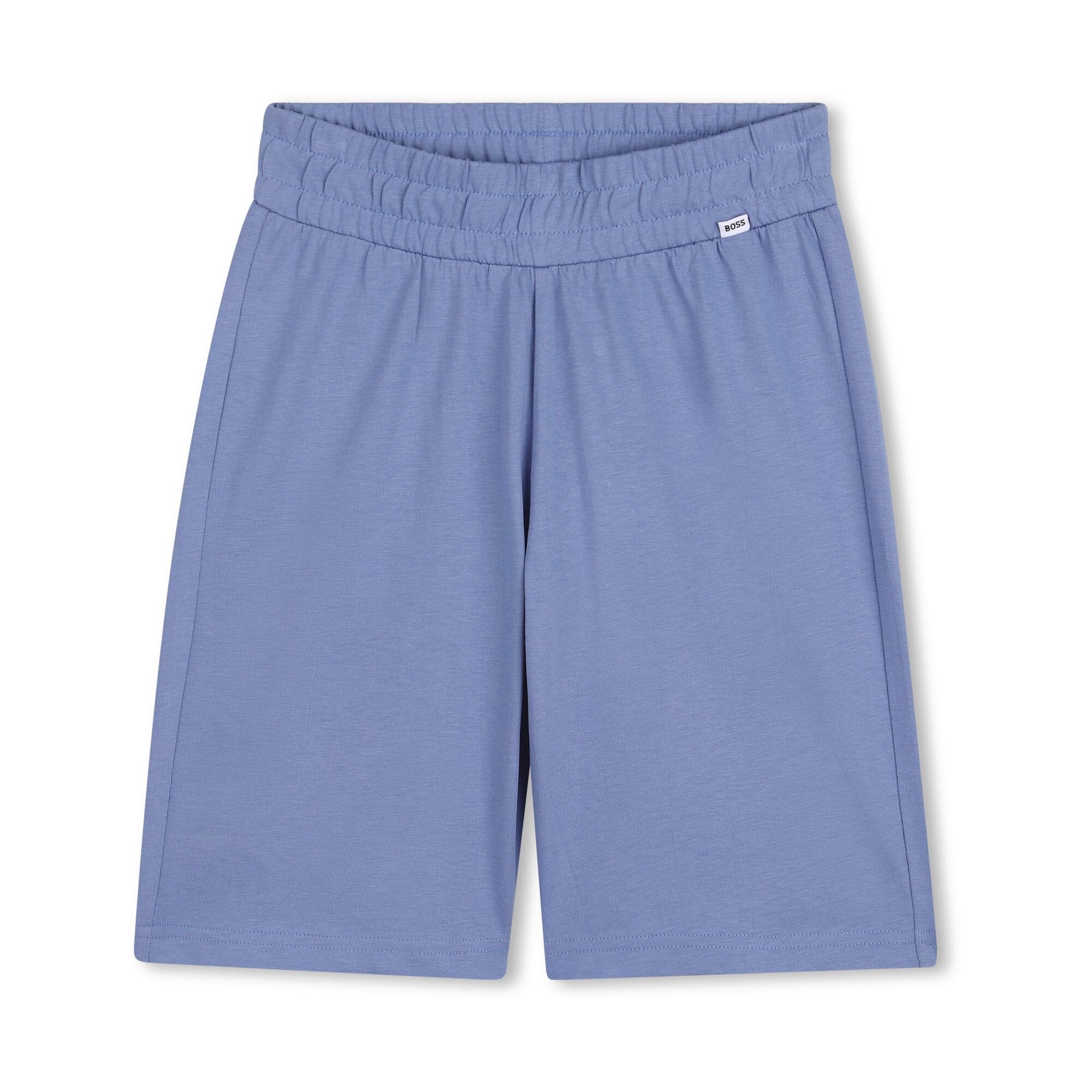 Boys White Cotton T-Shirt & Shorts Set