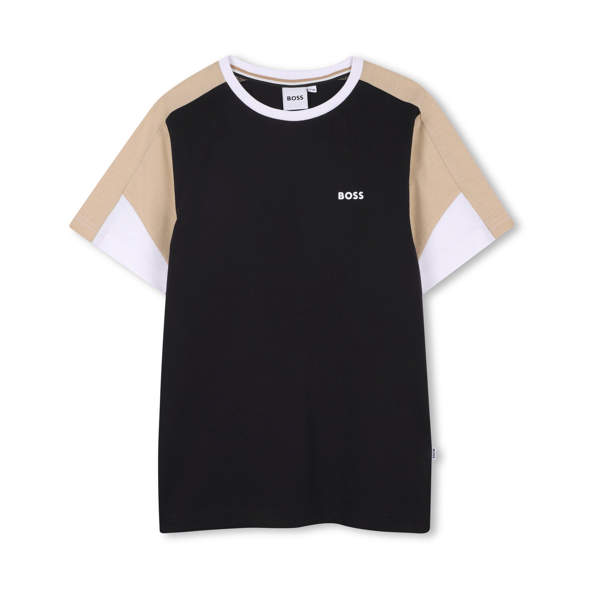 Boys Black Cotton T-Shirt & Shorts Set