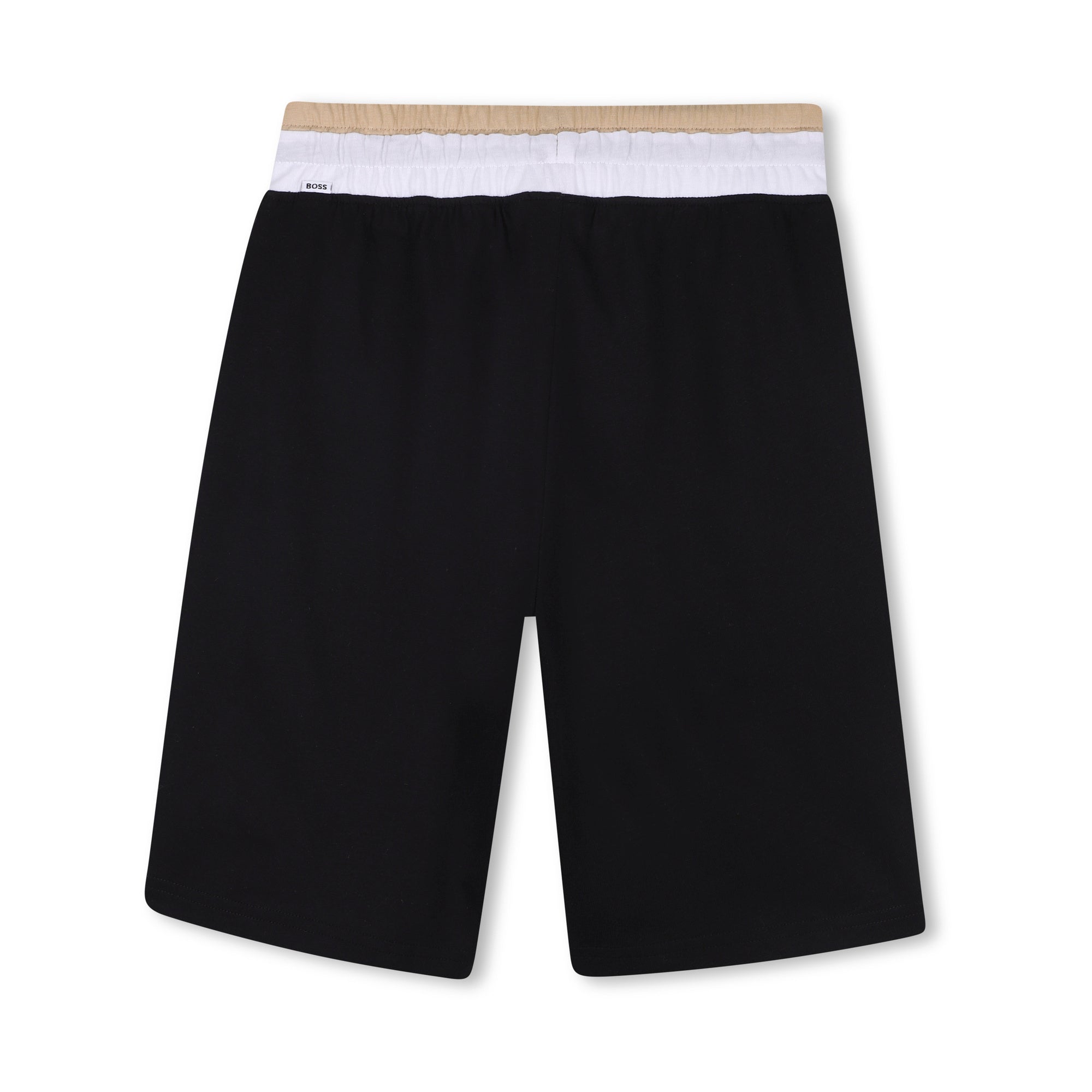 Boys Black Cotton T-Shirt & Shorts Set