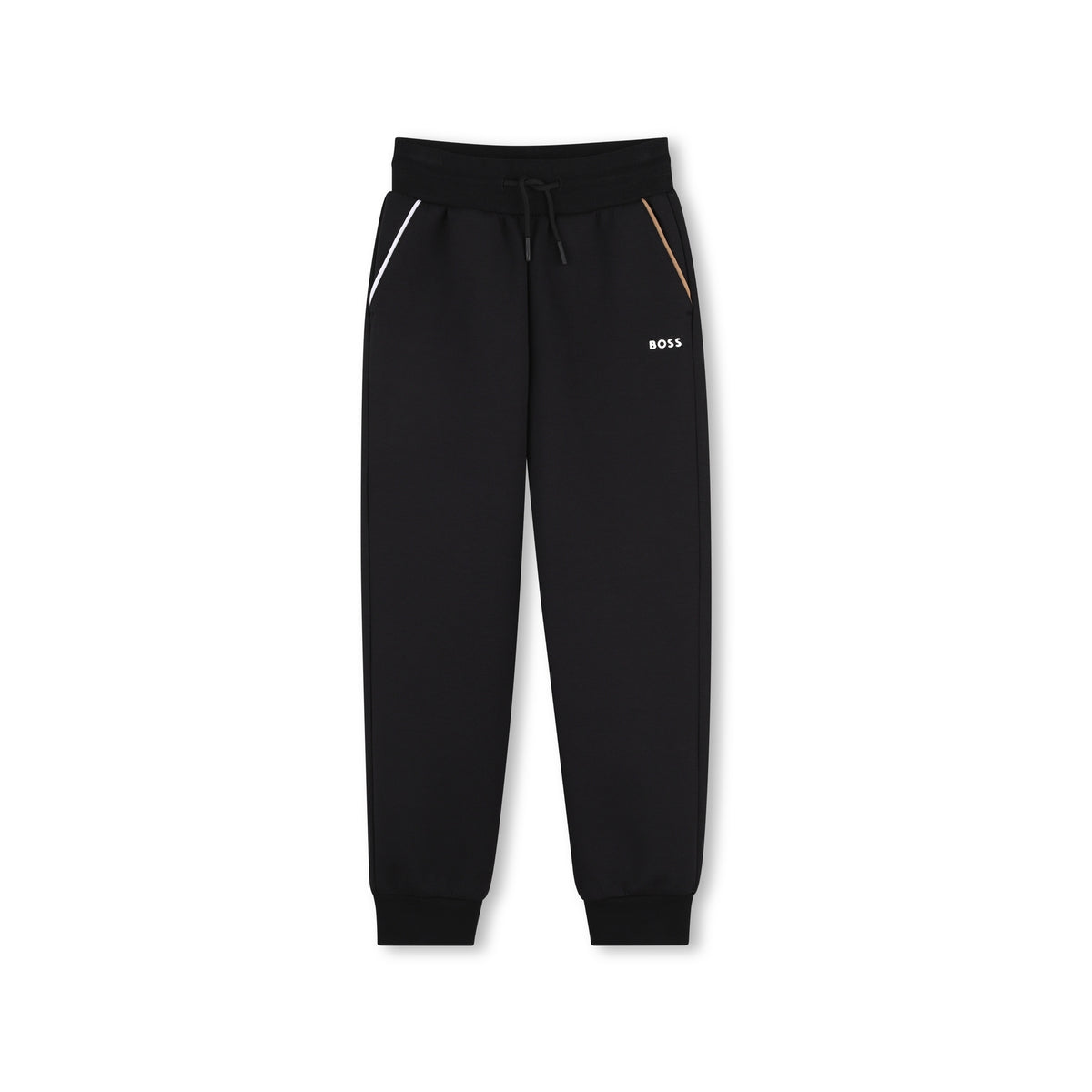 Boys Black Cotton Trousers
