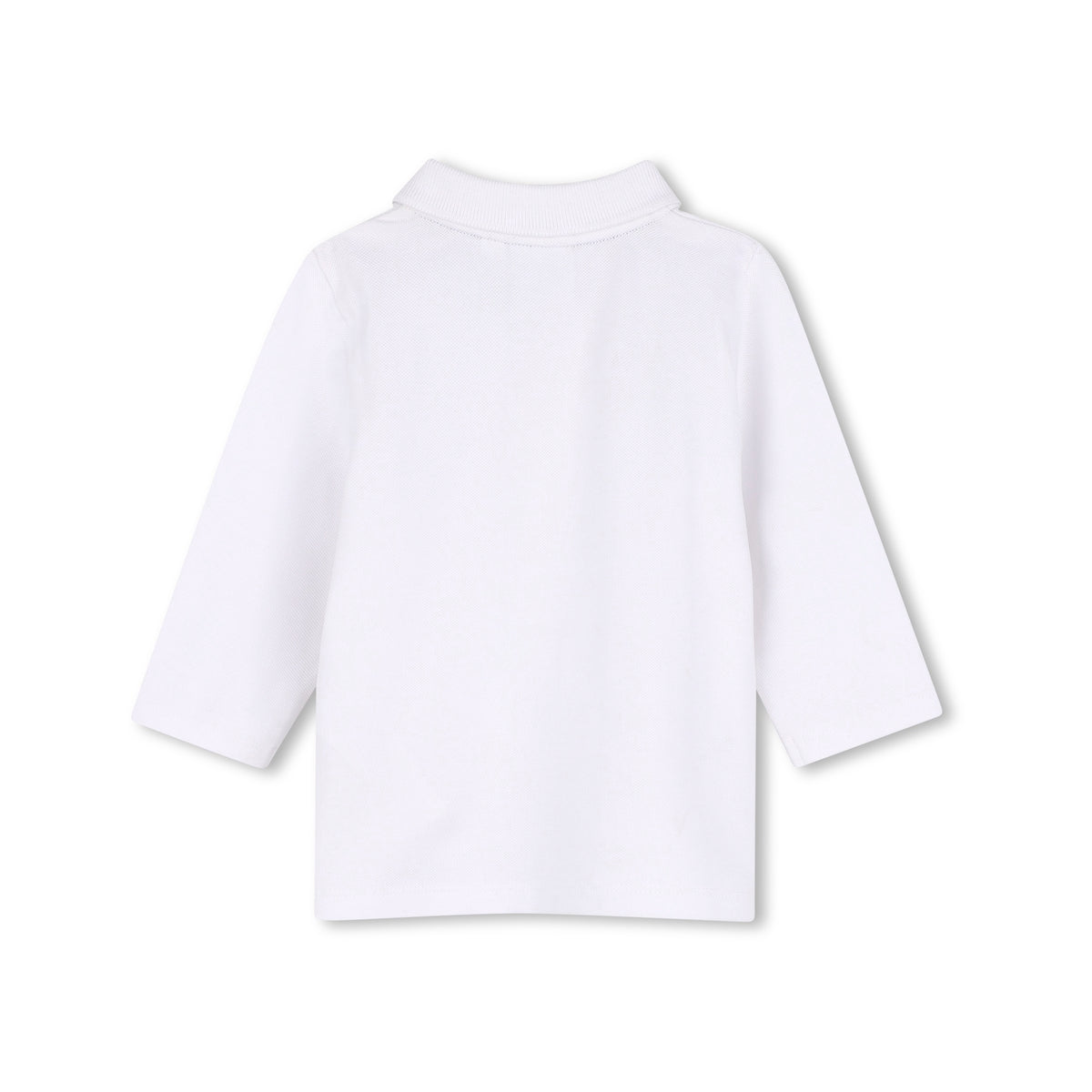 Baby Boys White Cotton Polo Shirt