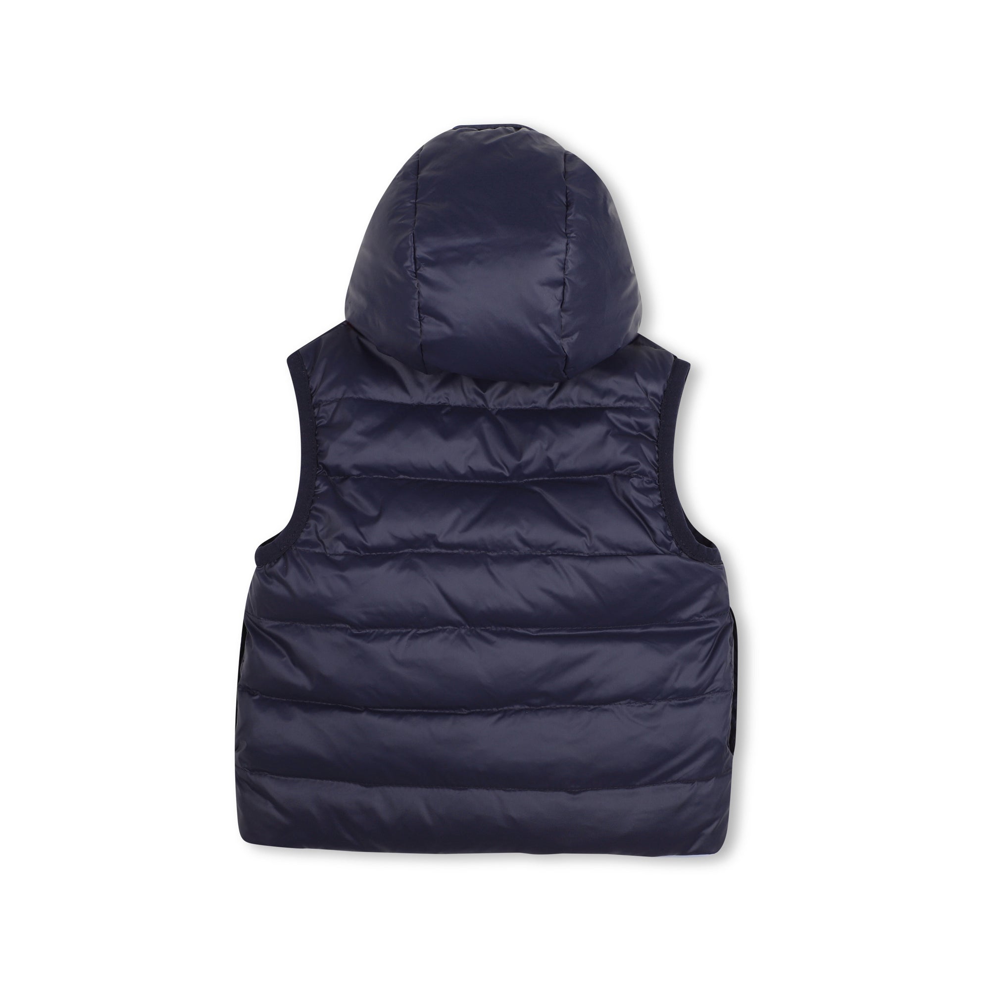 Baby Boys Dark Blue Reversible Padded Down Gilet