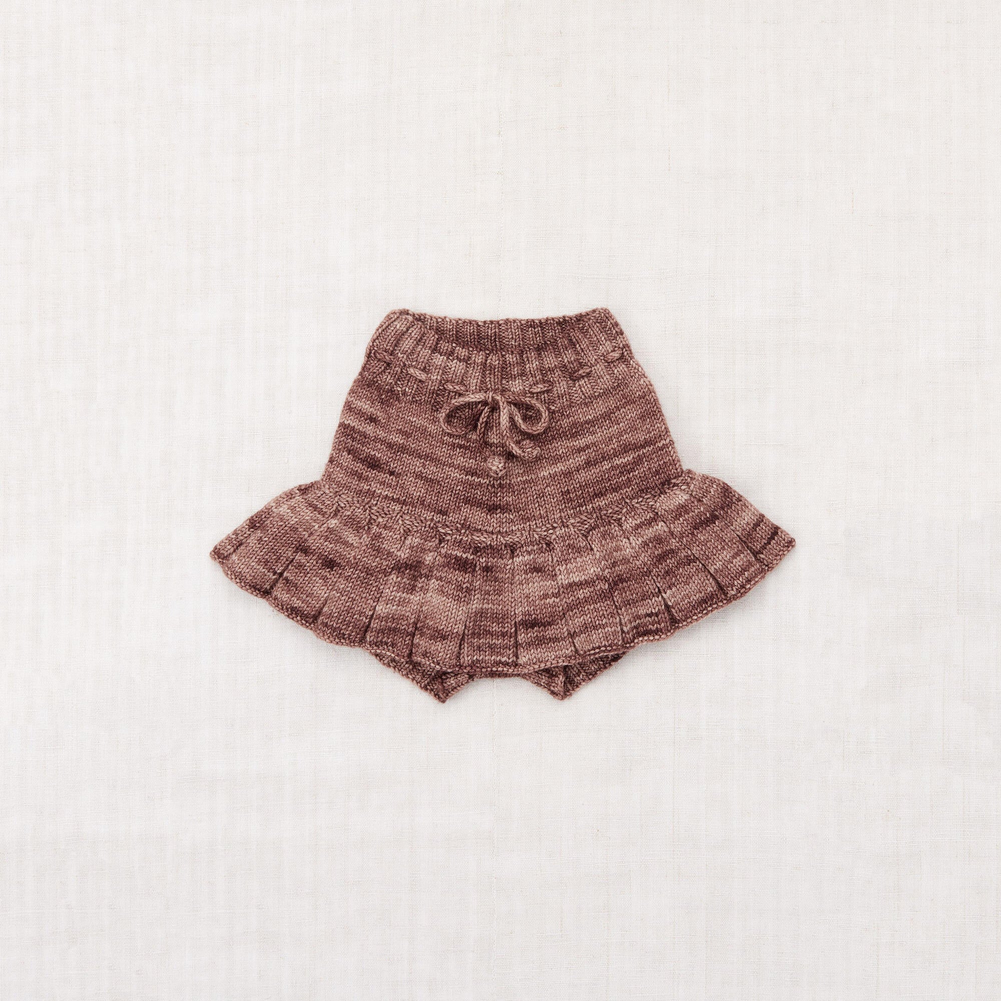 Girls Brown Wool Skirt