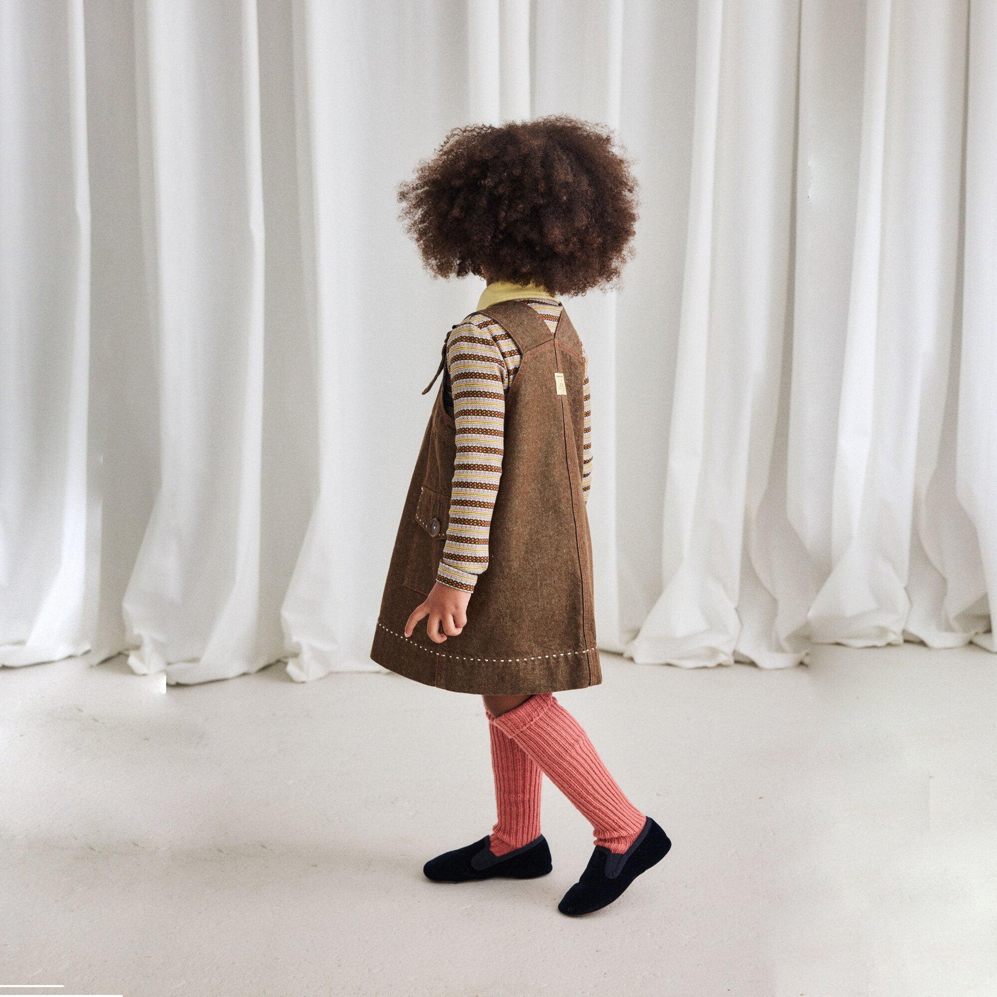 Boys & Girls Beige Stripes Cotton Polo Shirt