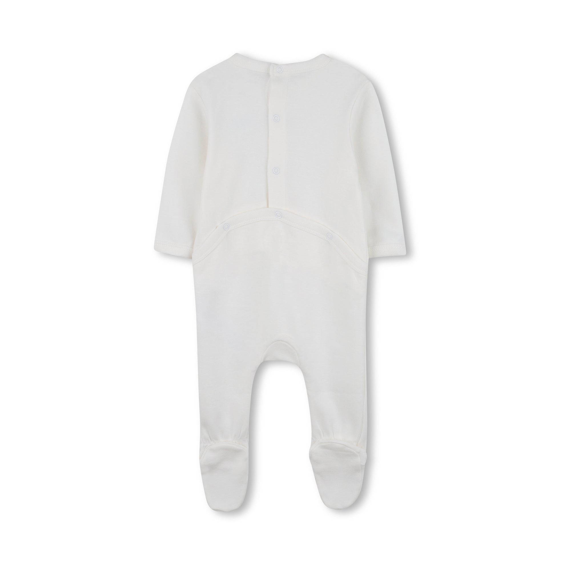 Baby Boys & Girls White Cotton Babysuit Set(2 Pack)