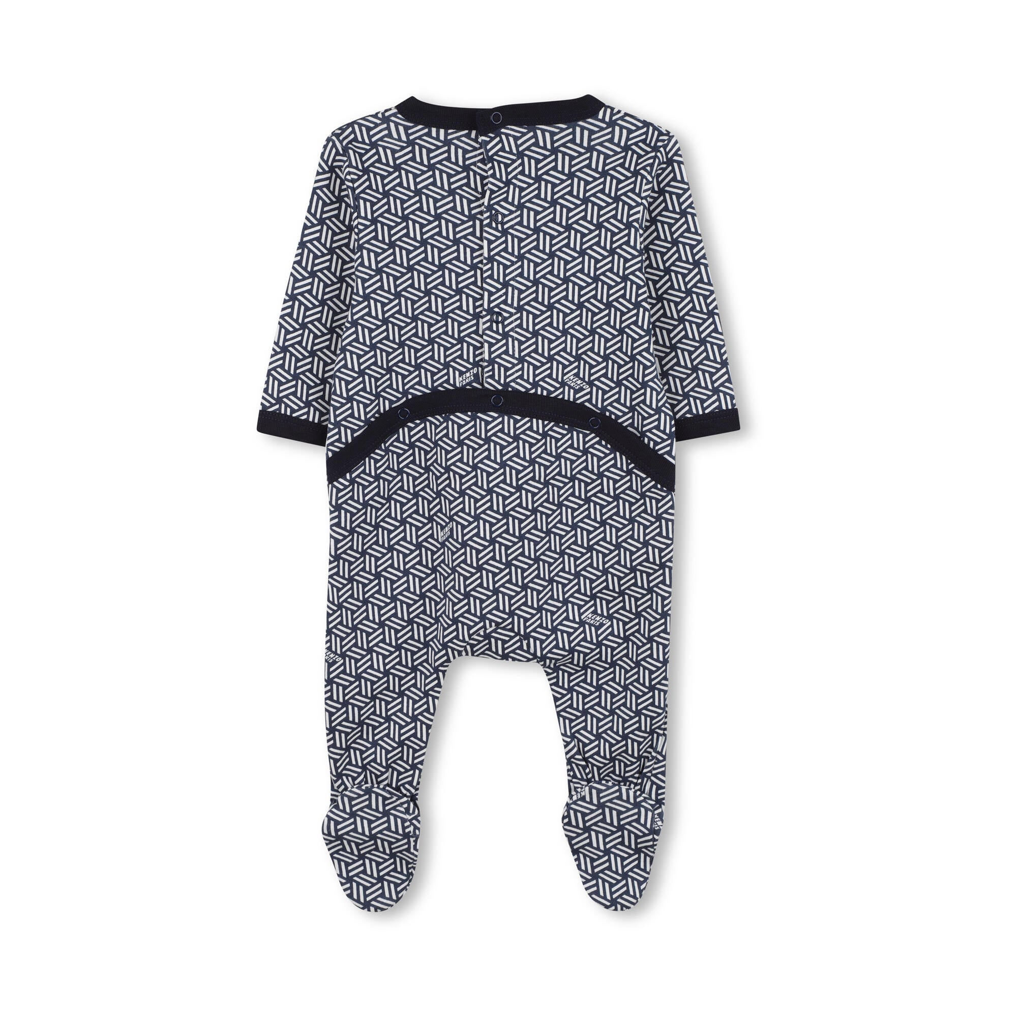 Baby Boys & Girls White Cotton Babysuit Set(2 Pack)