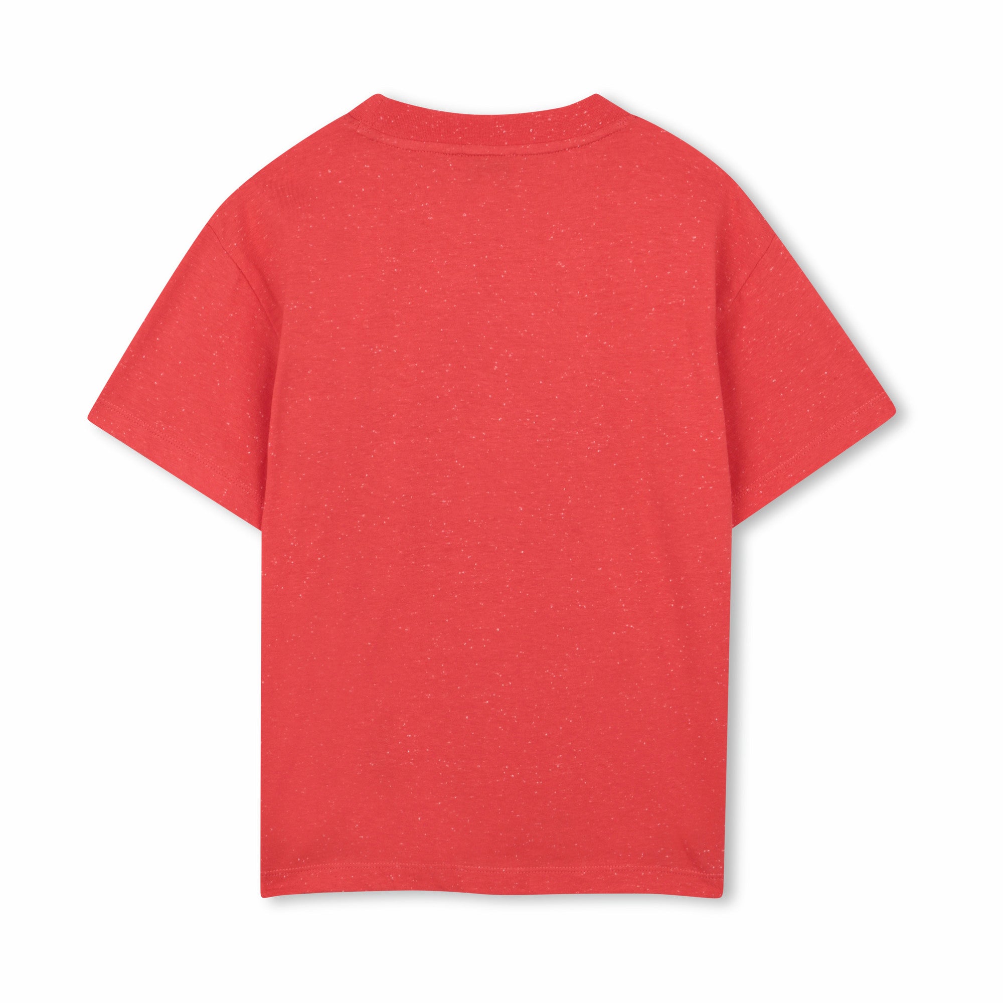Boys Red Donut Printed Cotton T-Shirt