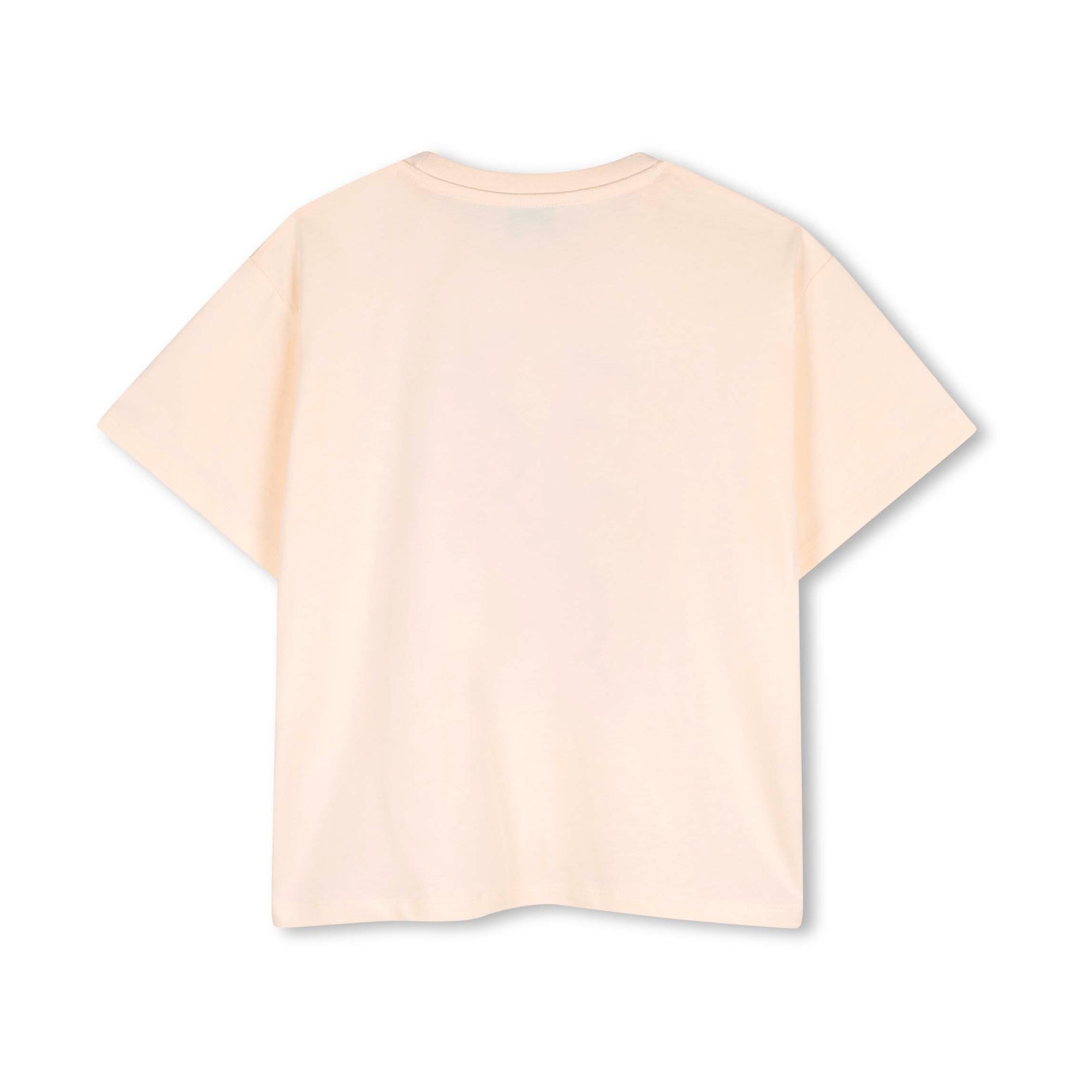 Boys & Girls Light Yellow Printed Cotton T-Shirt