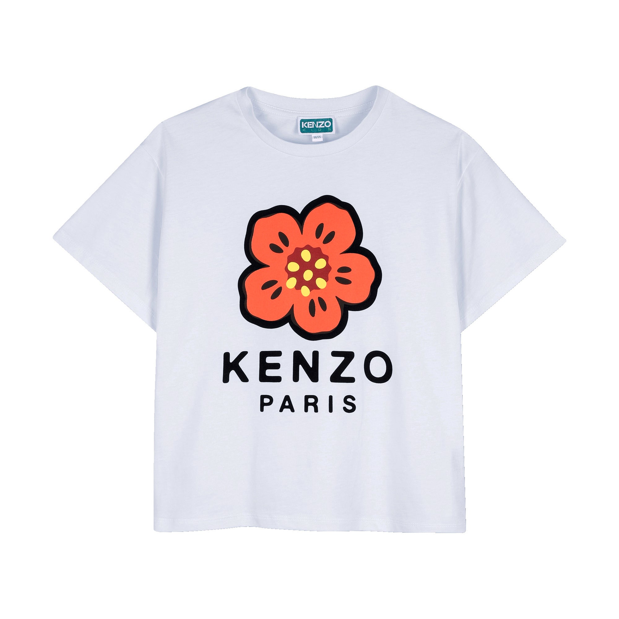Boys & Girls Light Blue Printed Cotton T-Shirt