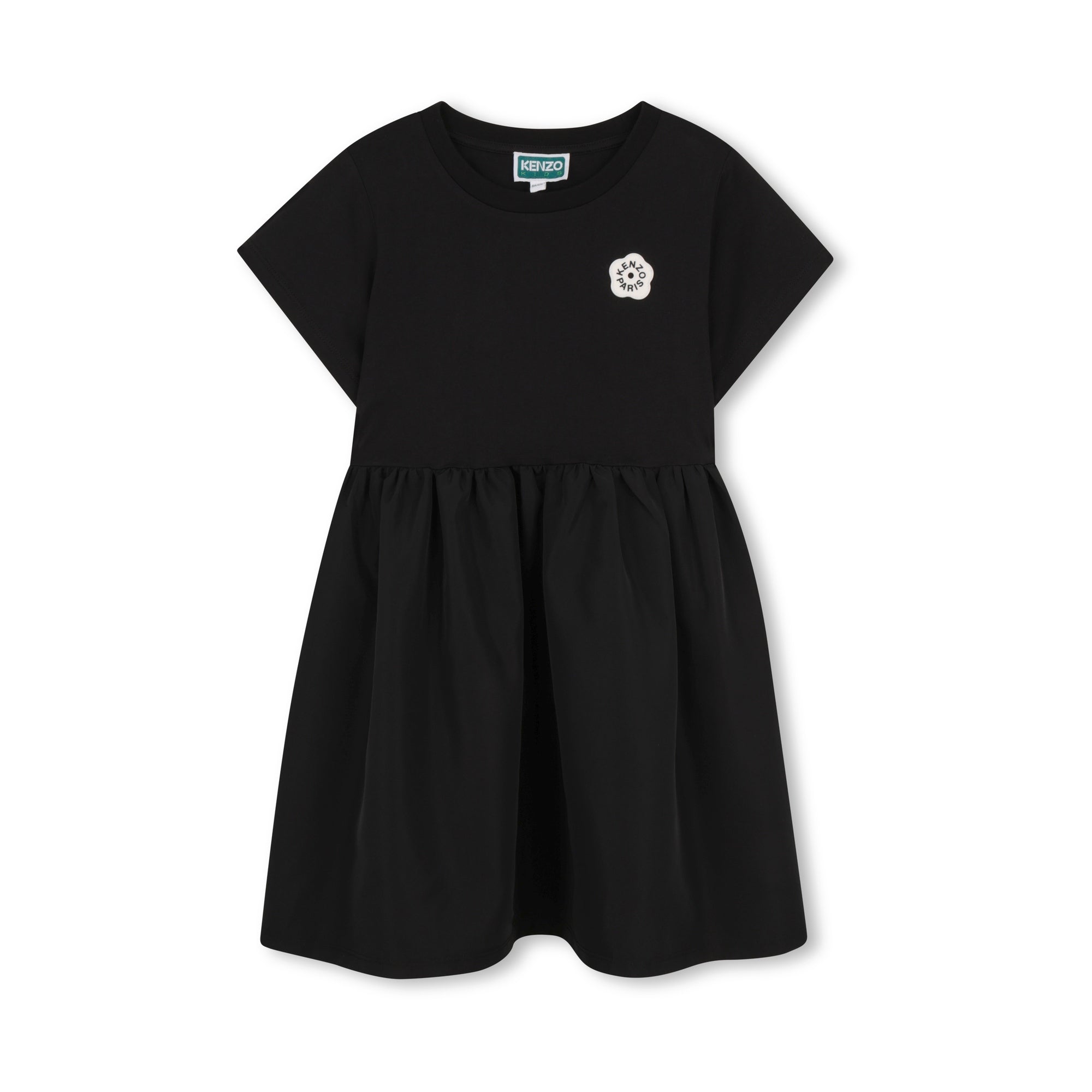 Girls Black Cotton Dress