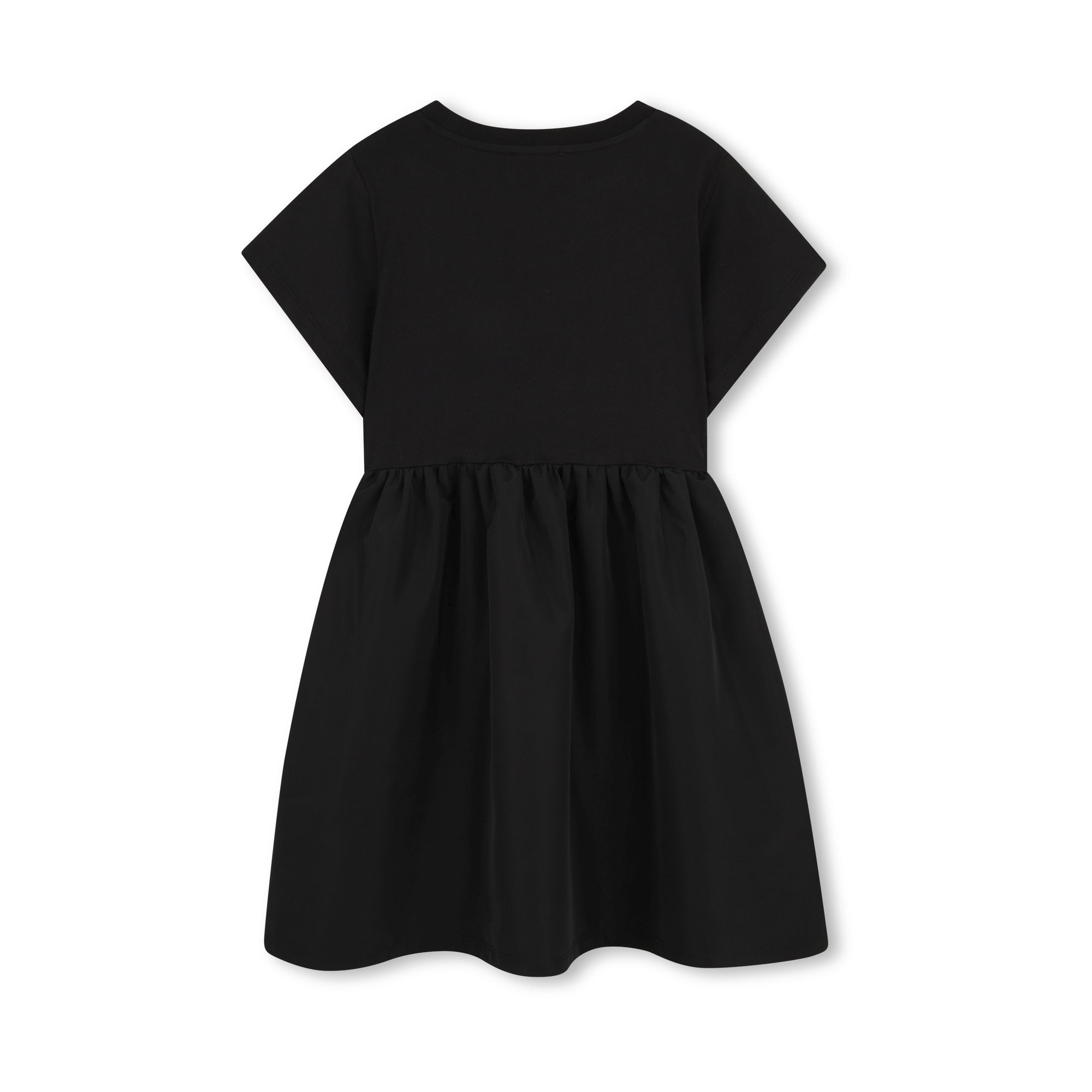 Girls Black Cotton Dress