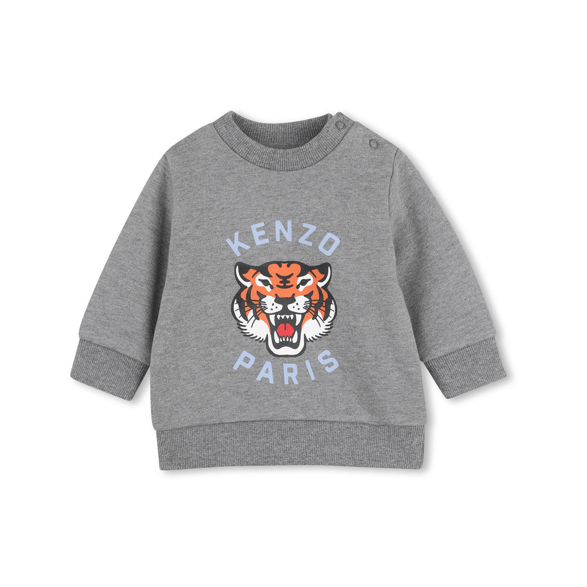 Ensemble en Coton Imprimé Tigre Gris pour Bébés Garçons et Filles