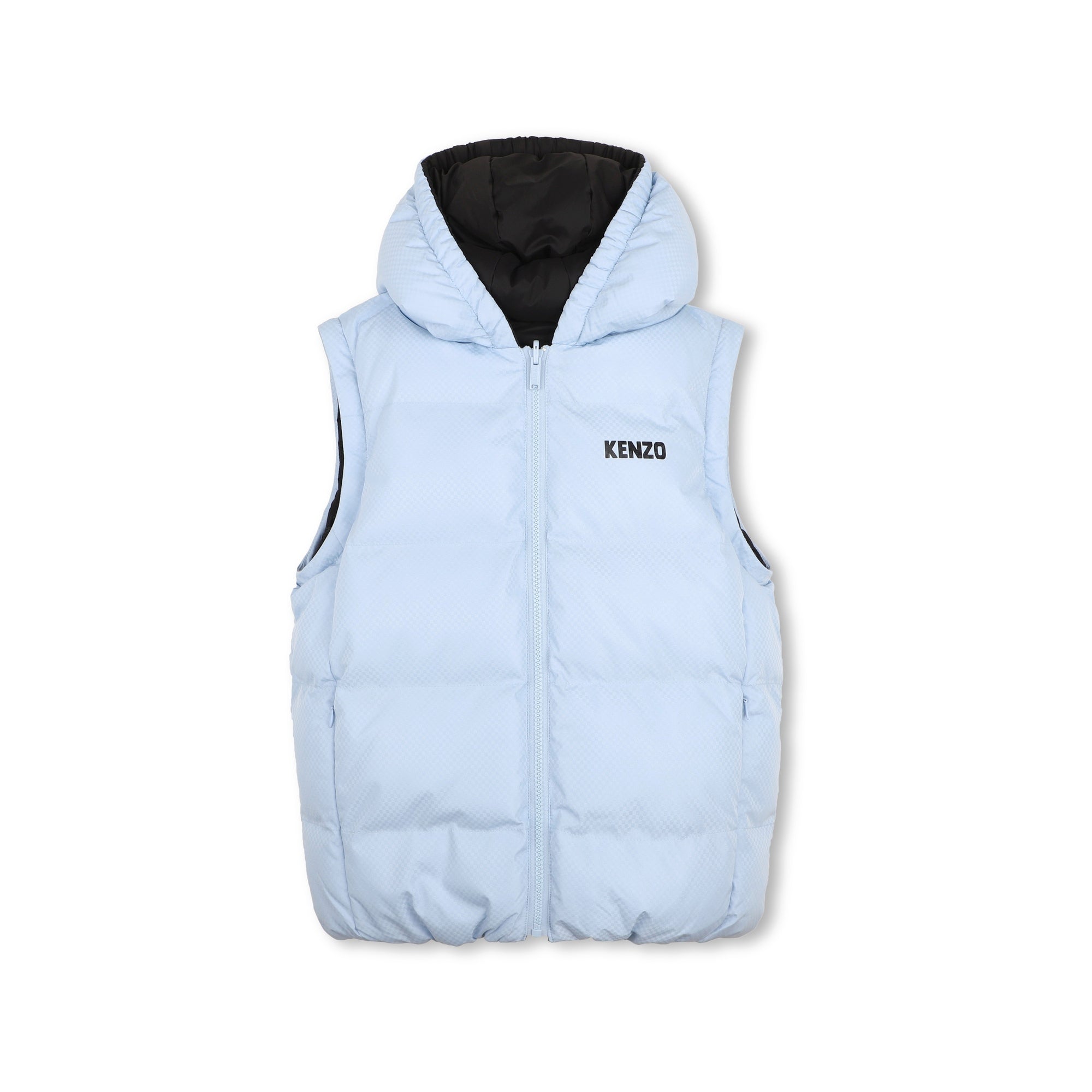 Boys Light Blue Reversible 2-in-1 Padded Jacket