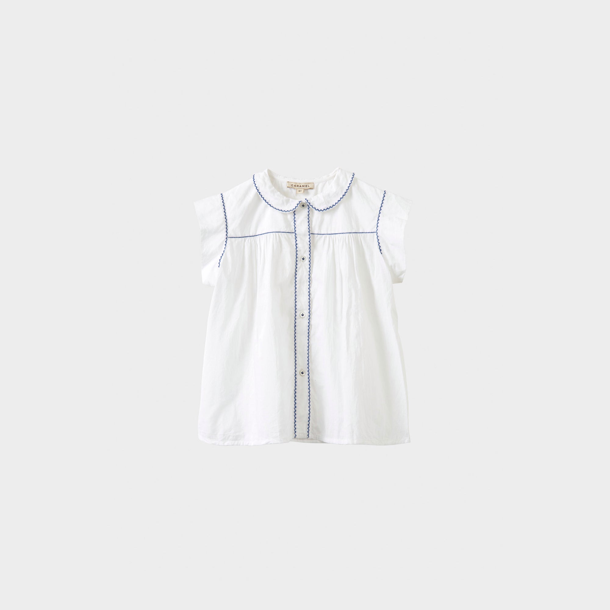 Girls White Cotton Top