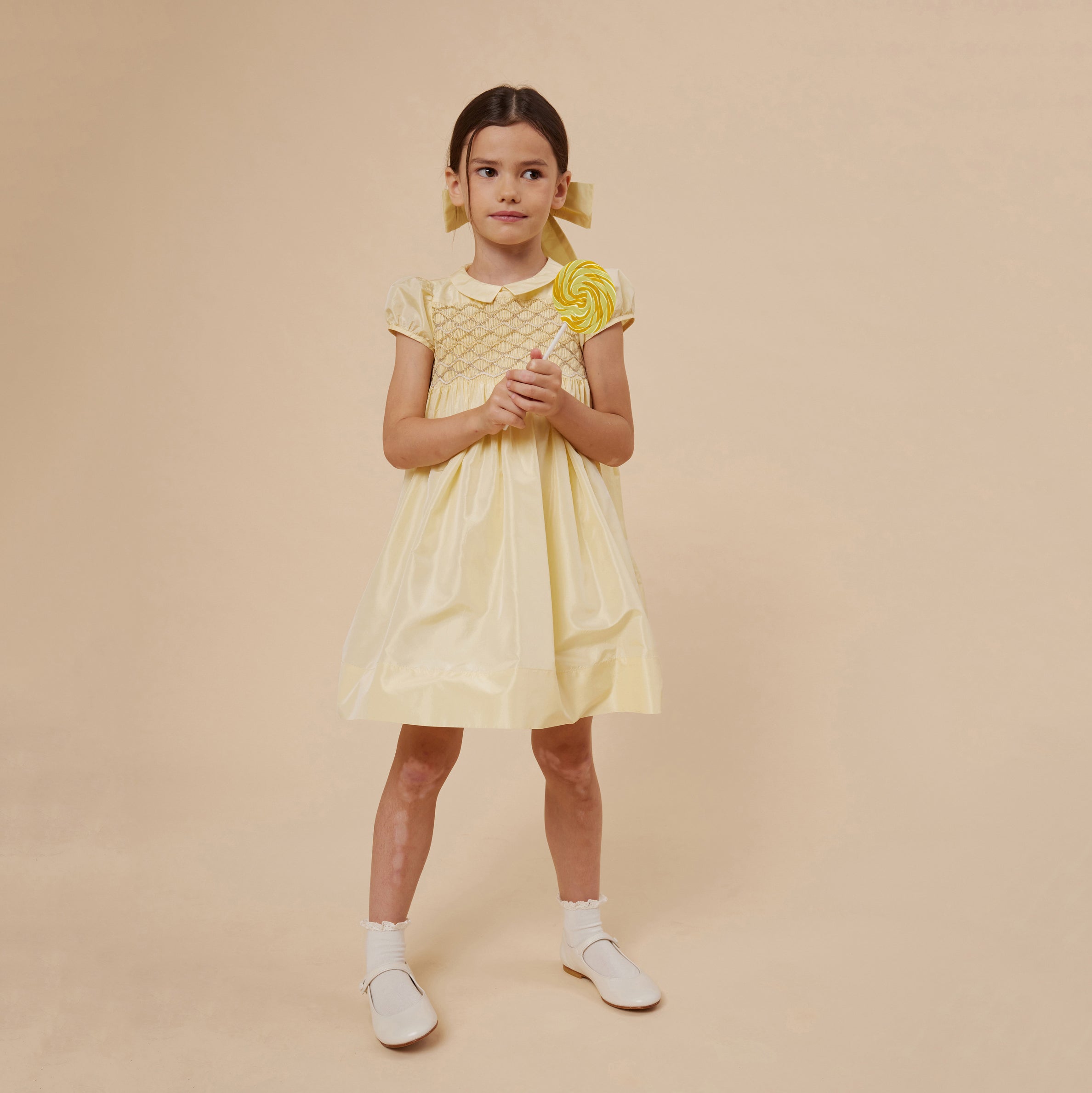 Girls White Flat Shoes