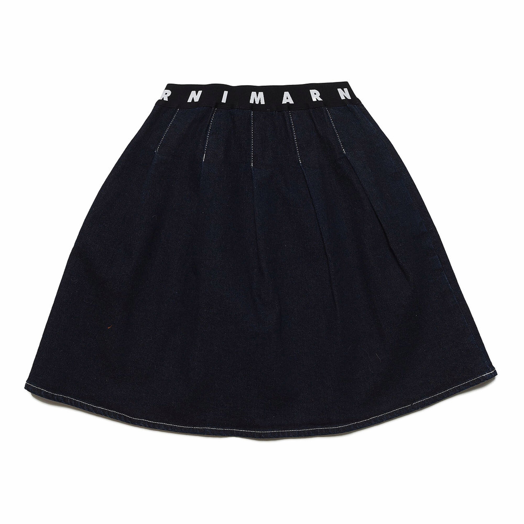 Girls Black Denim Skirt