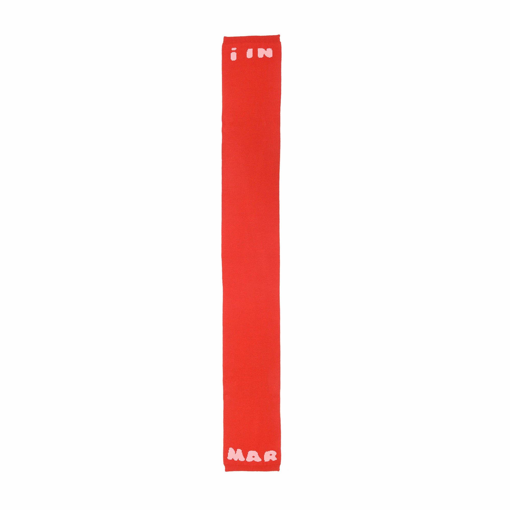 Boys & Girls Red Logo Wool Scarf