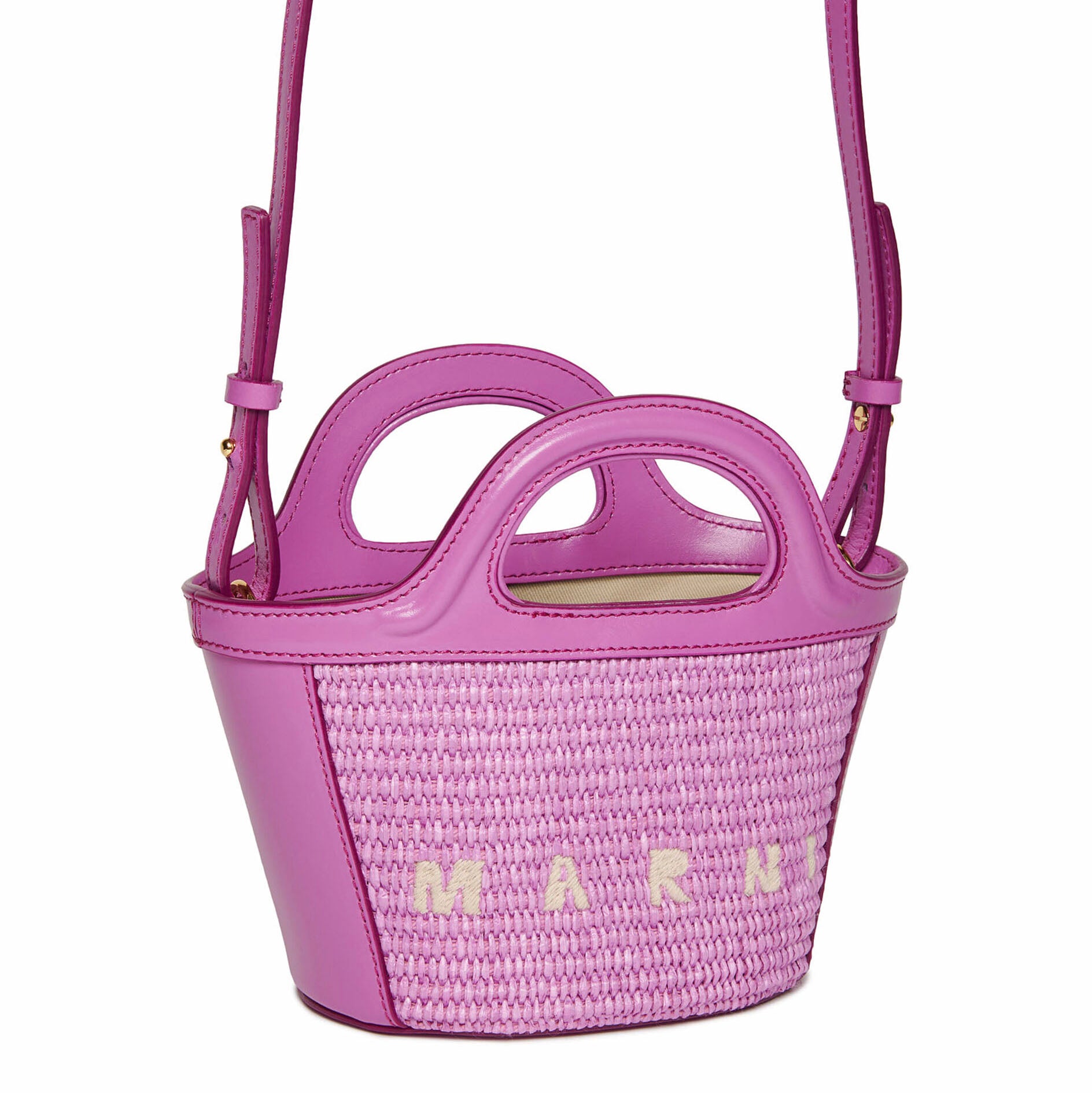 Girls Fuchsia Logo Shoulder Bag