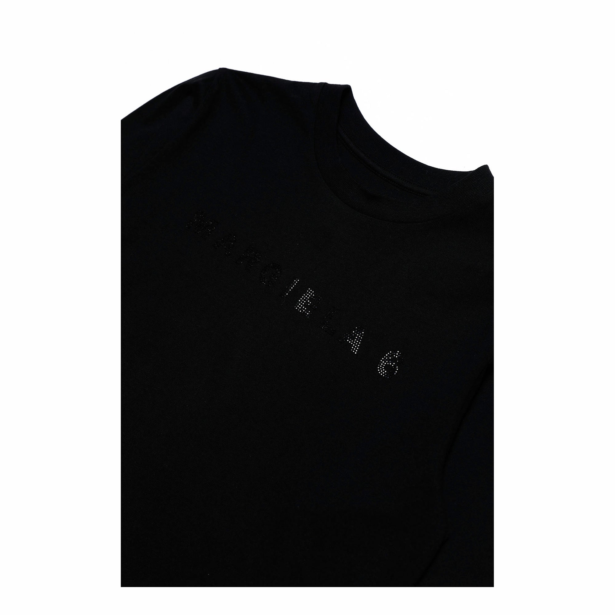 Girls Black Logo Cotton Dress