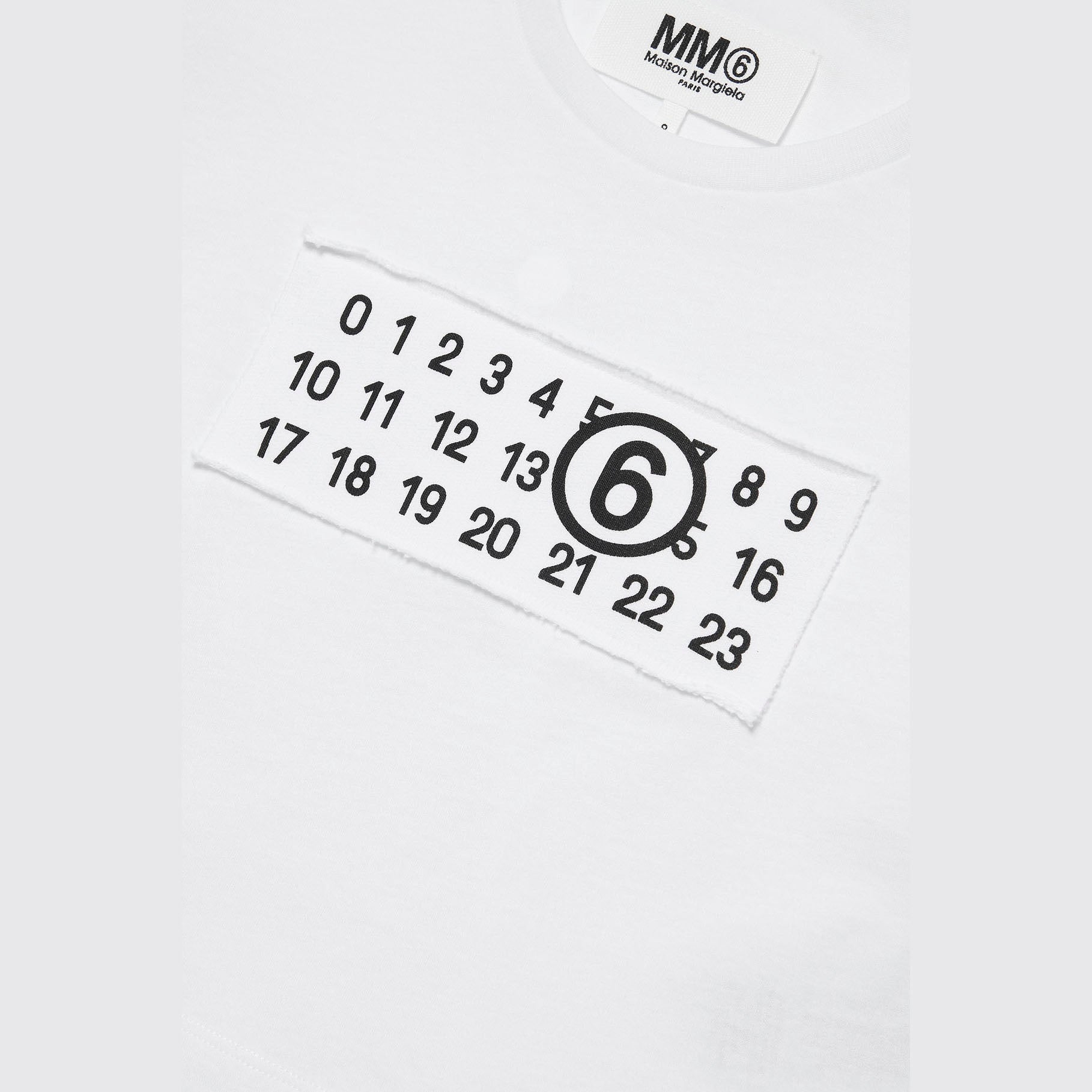 Girls White Logo Cotton T-Shirt