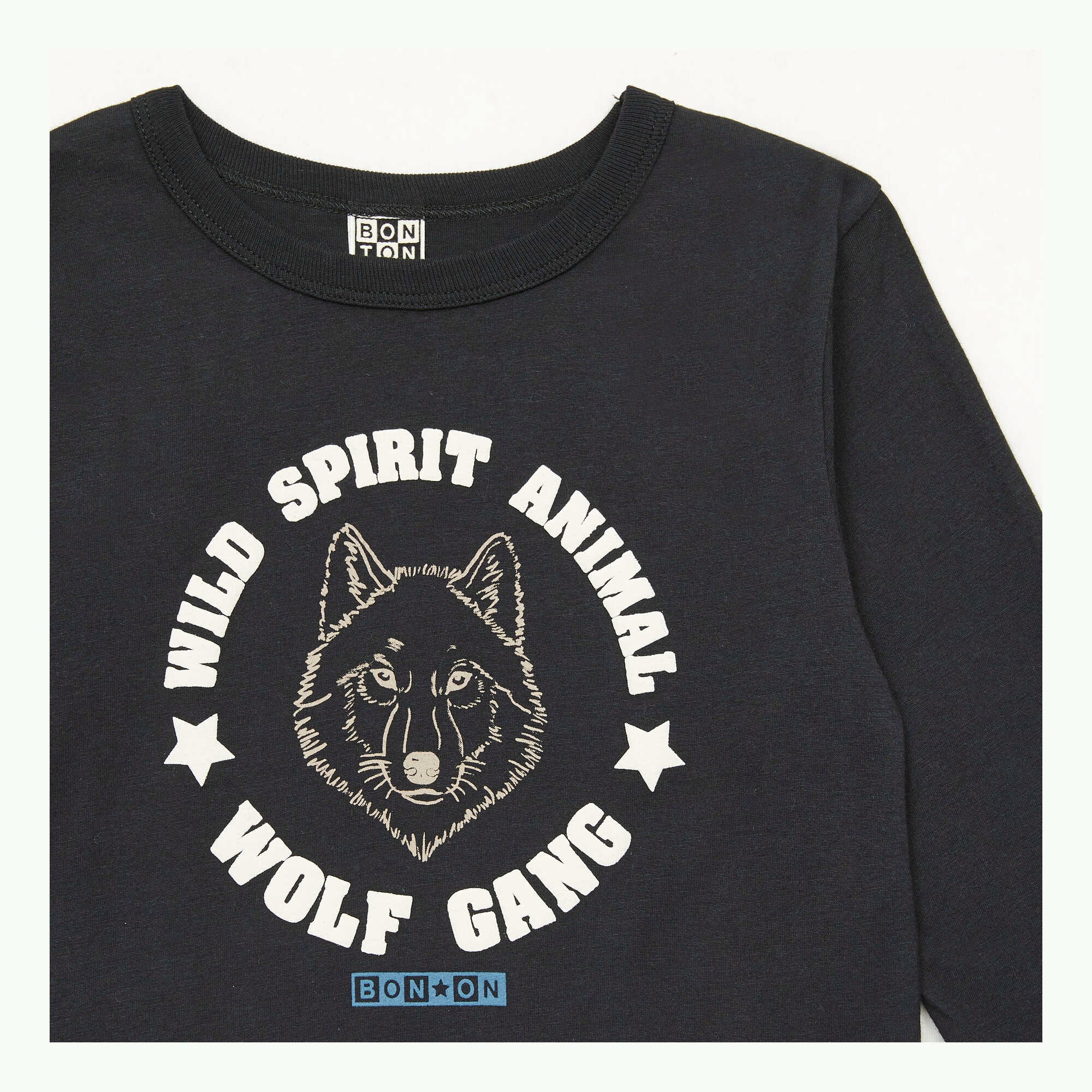 Boys Black Logo Cotton T-Shirt