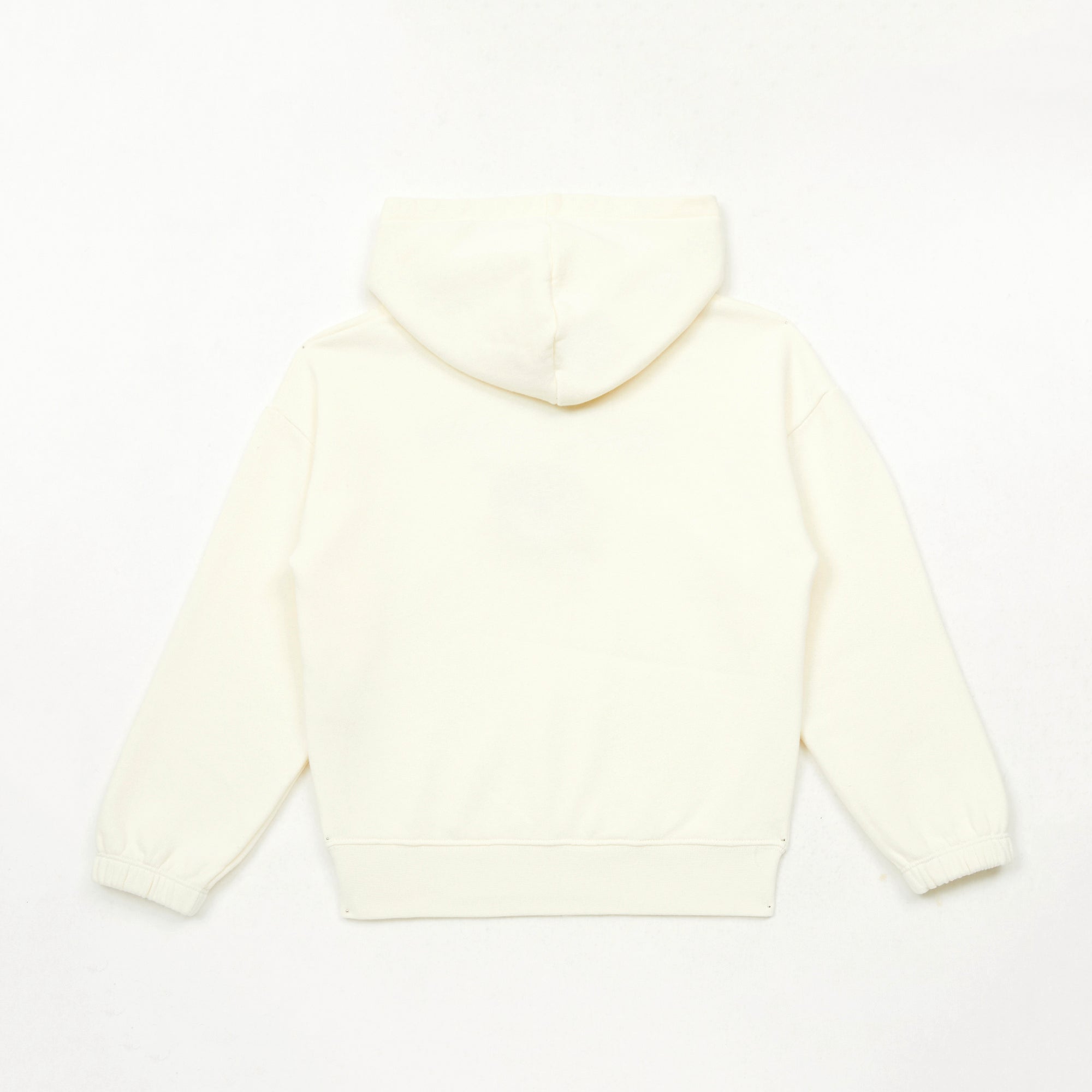 Girls White Printed Cotton Sweatshirt