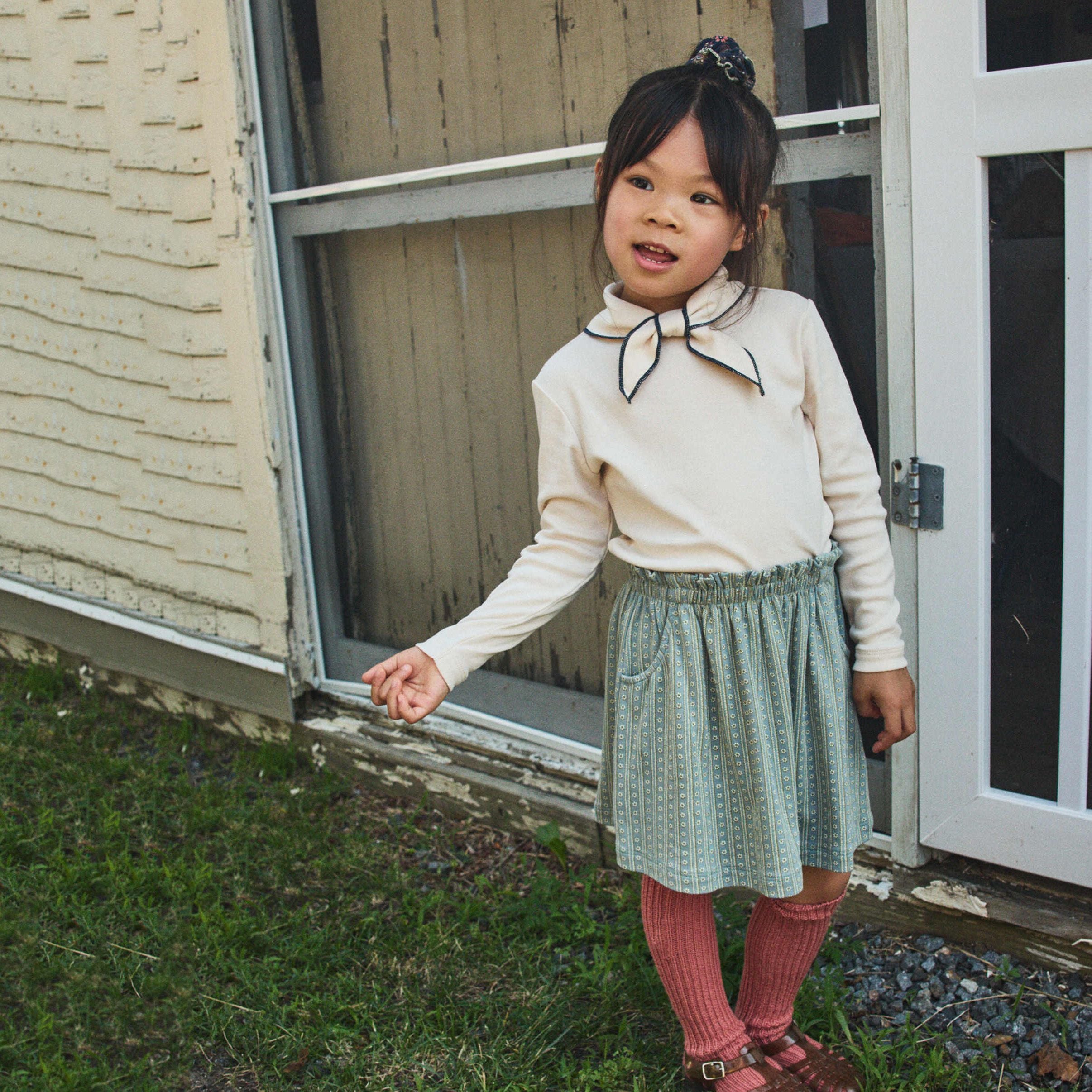 Boys & Girls White Bow Cotton T-Shirt