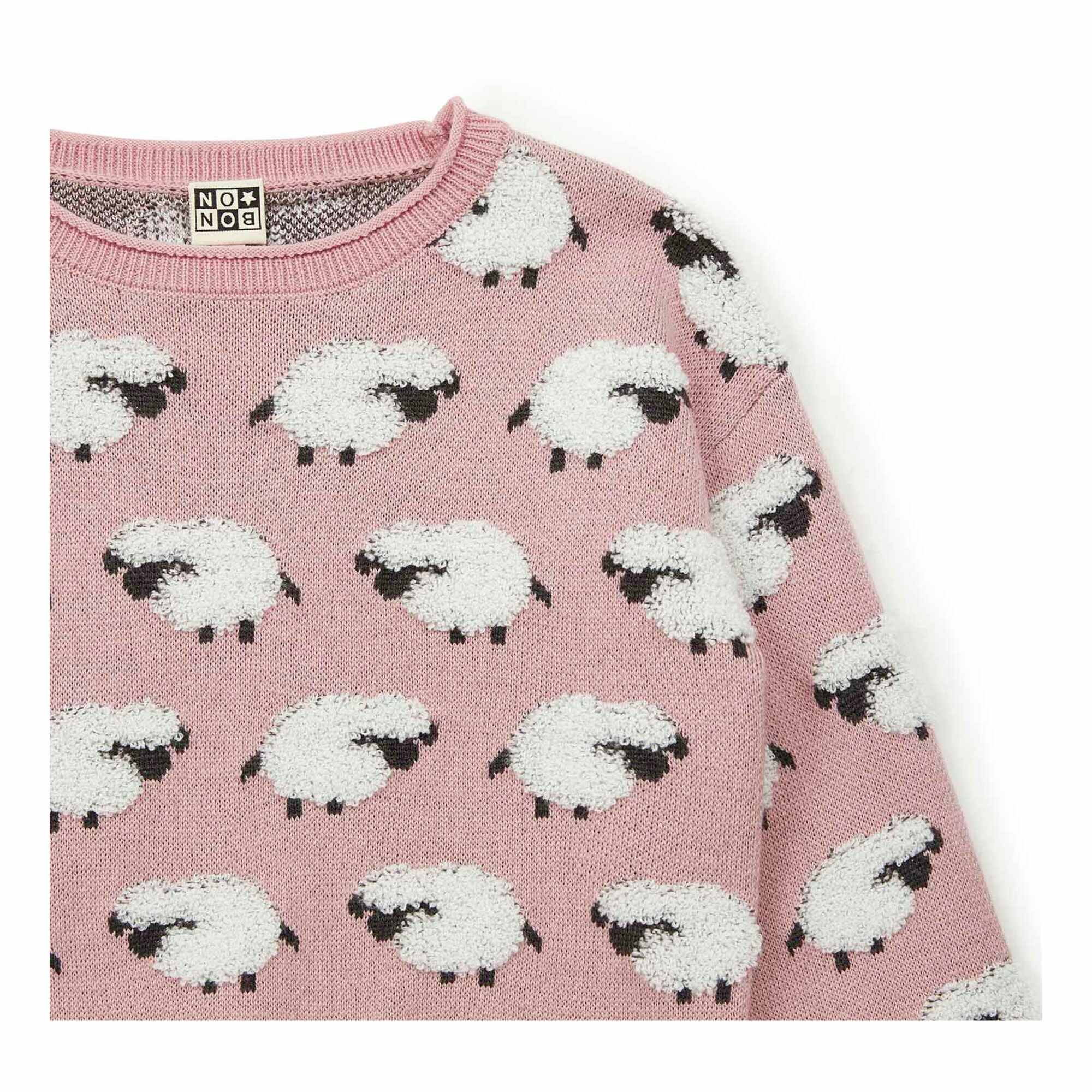 Girls Pink Sheep Sweater