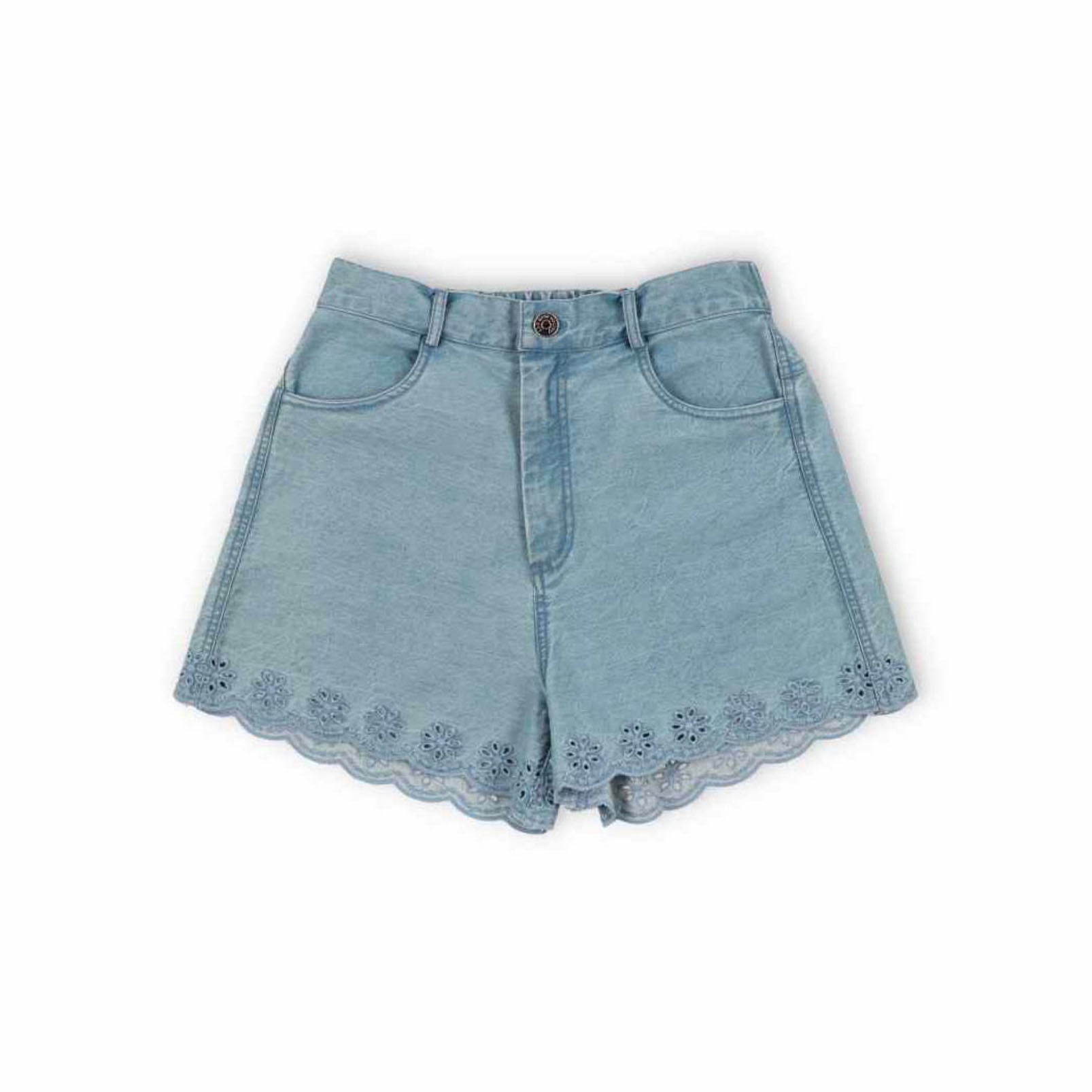 Girls Blue Denim Shorts