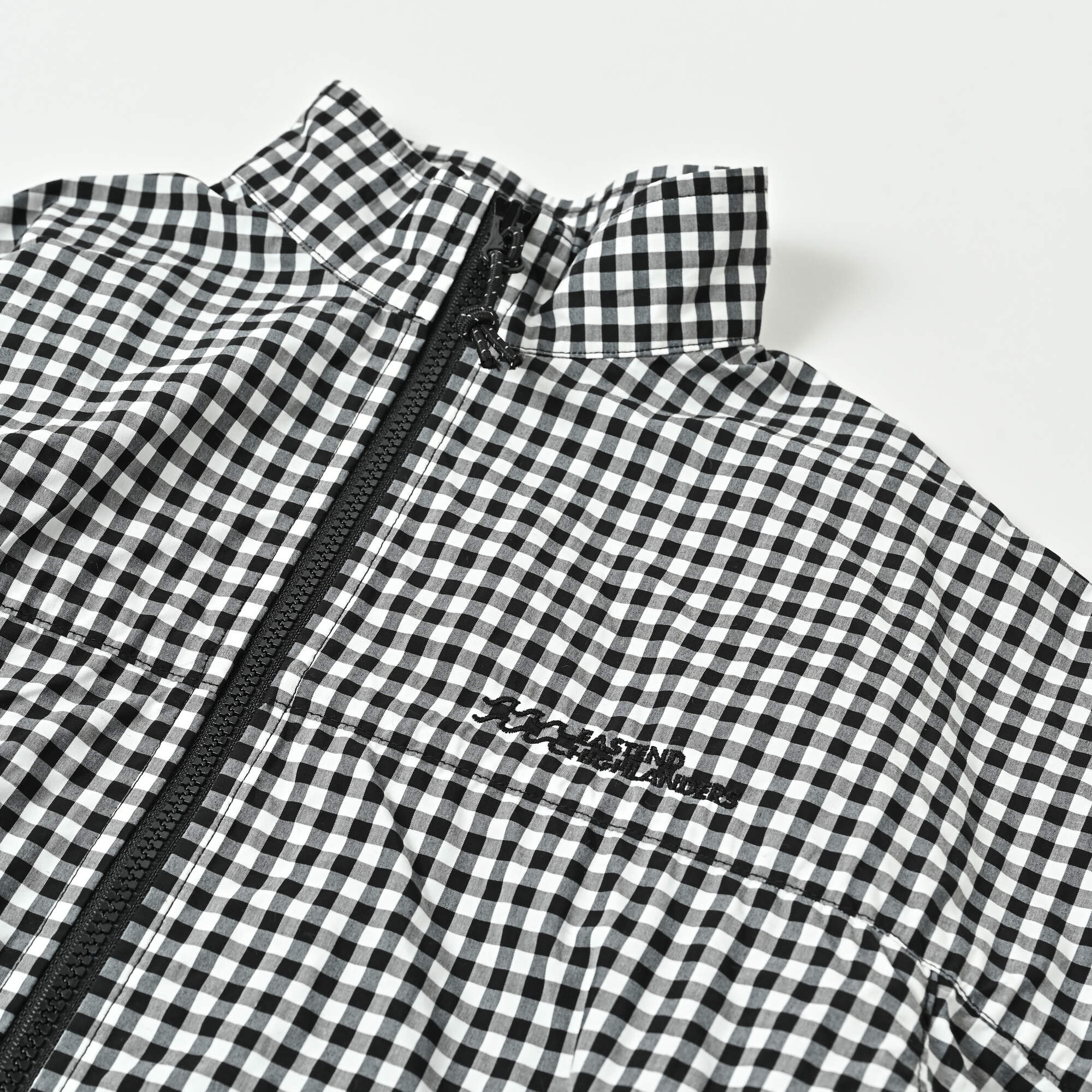 Boys & Girls Black Houndstooth Zip-Up Jacket
