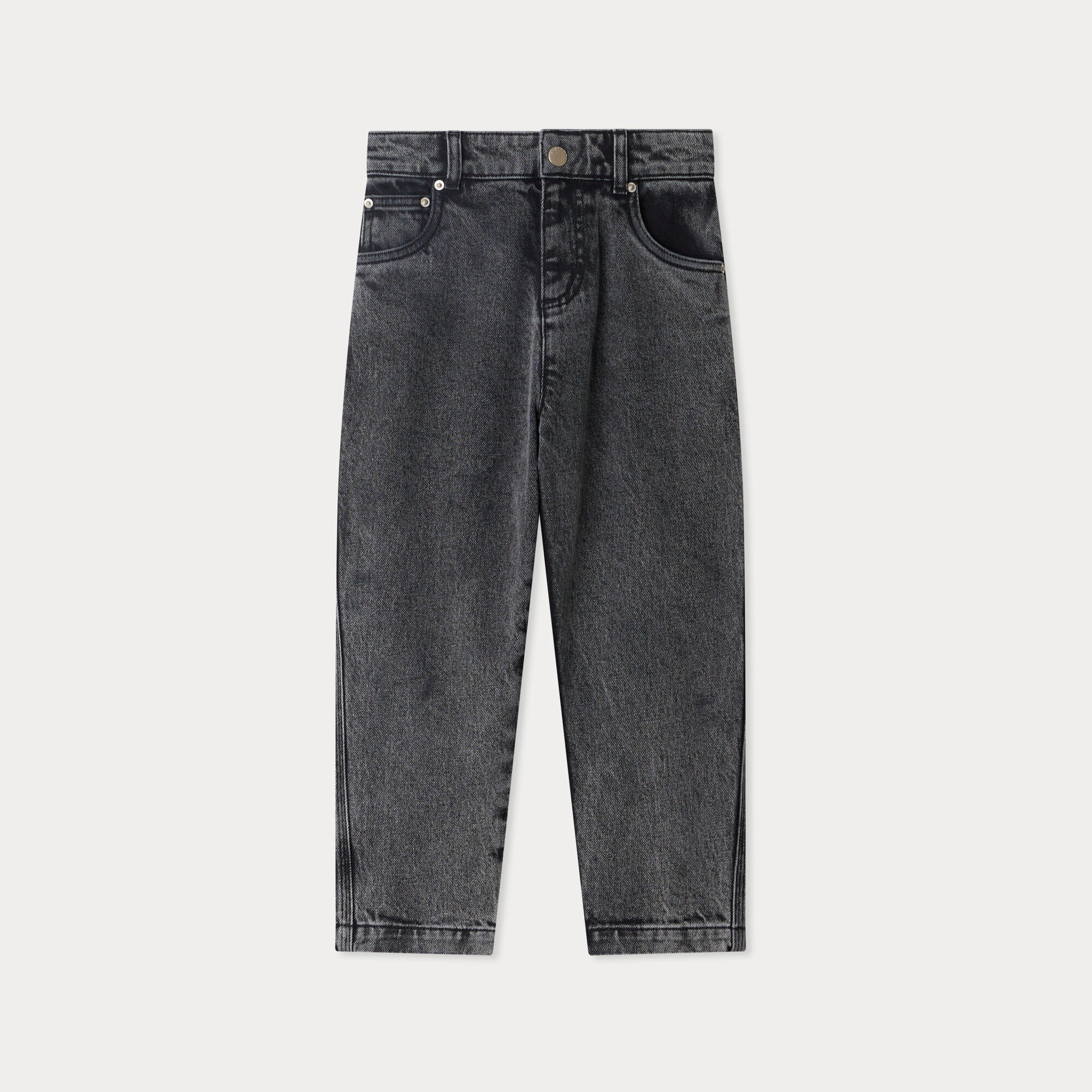 Boys & Girls Black Denim Trousers