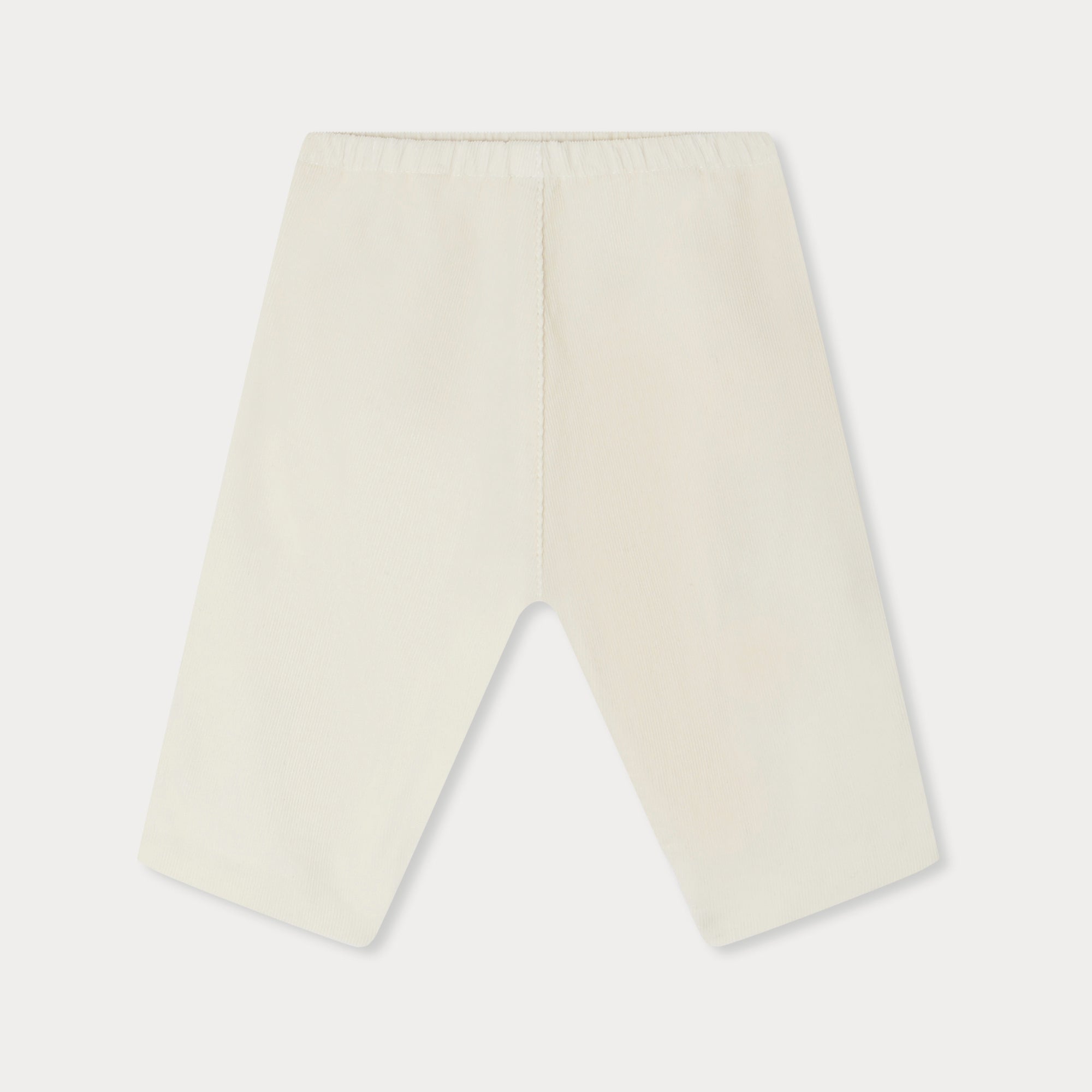 Baby Boys & Girls White Corduroy Trousers