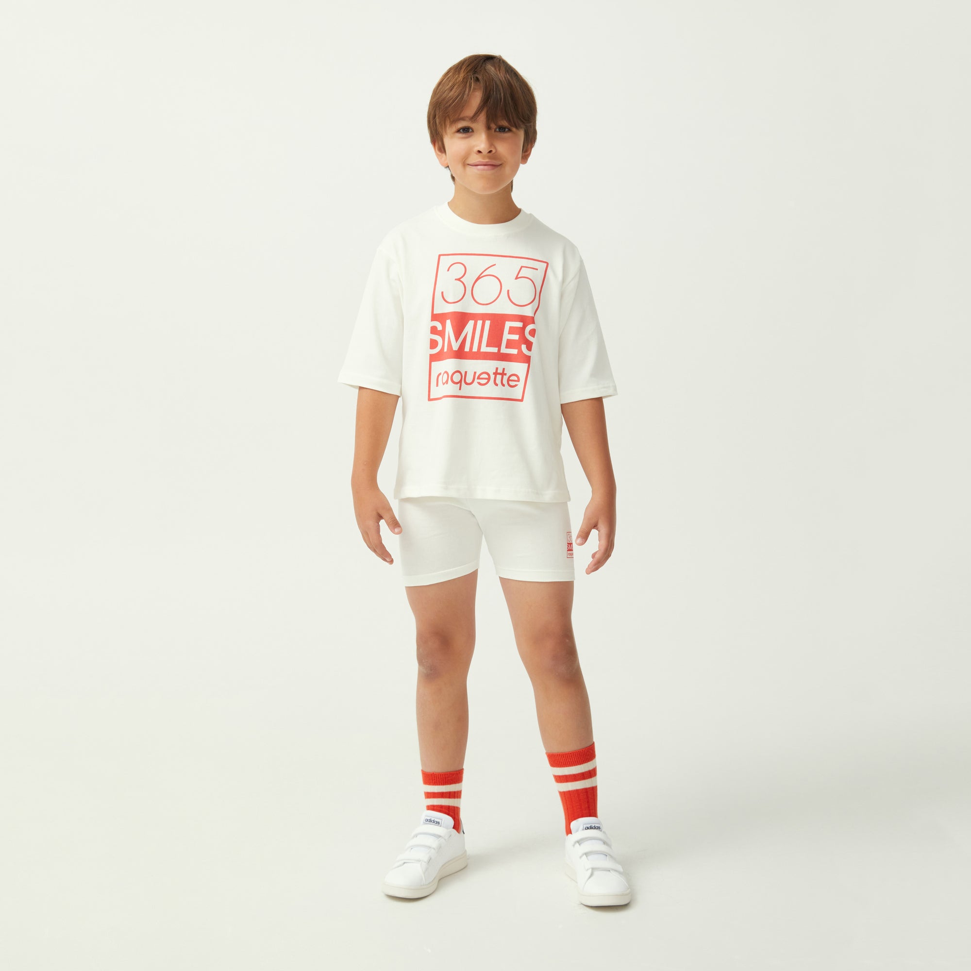 Boys & Girls White Cotton Shorts
